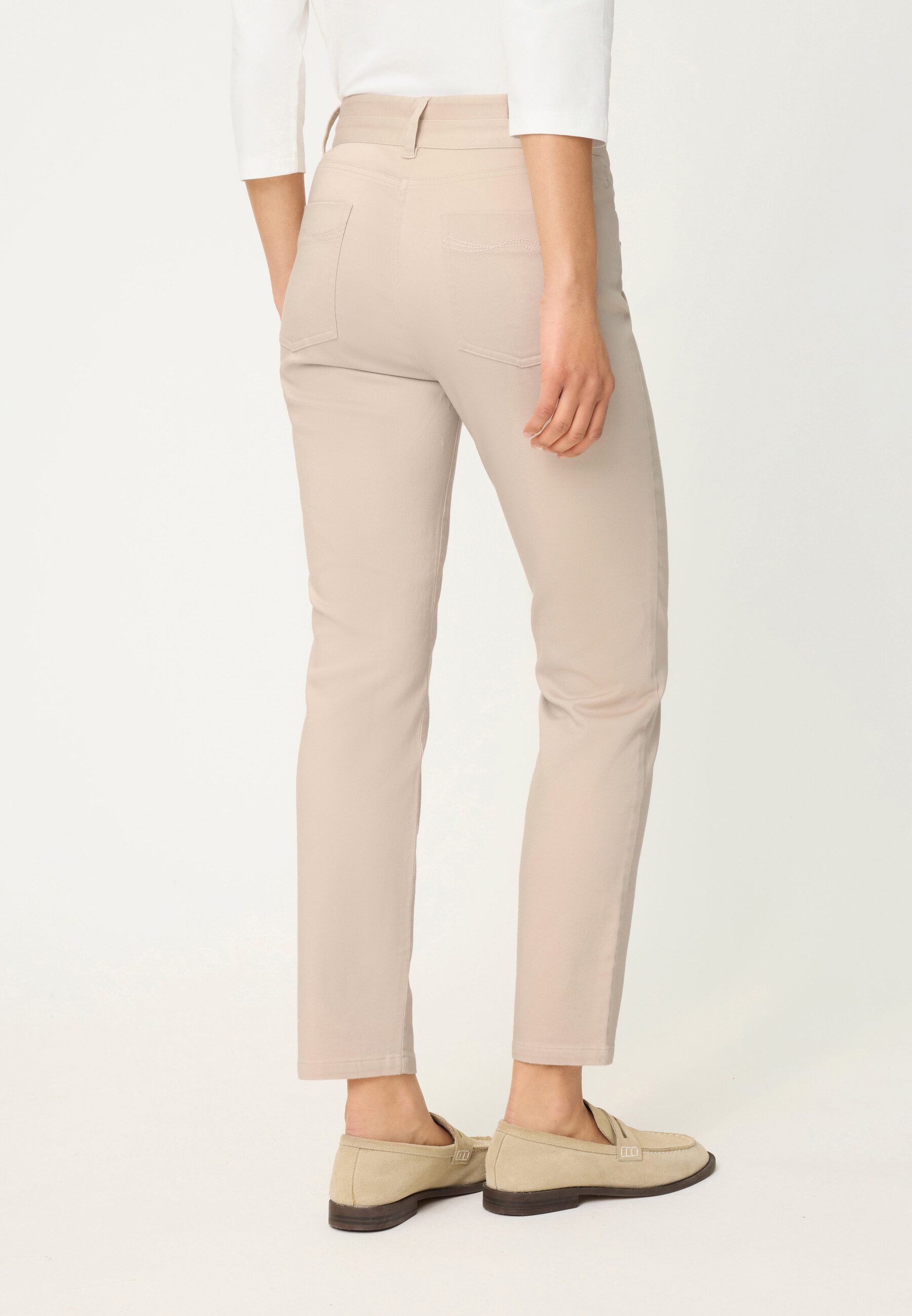 Olsen Stoffhose Hose im Cropped-Style mit elegantem Glanz günstig online kaufen