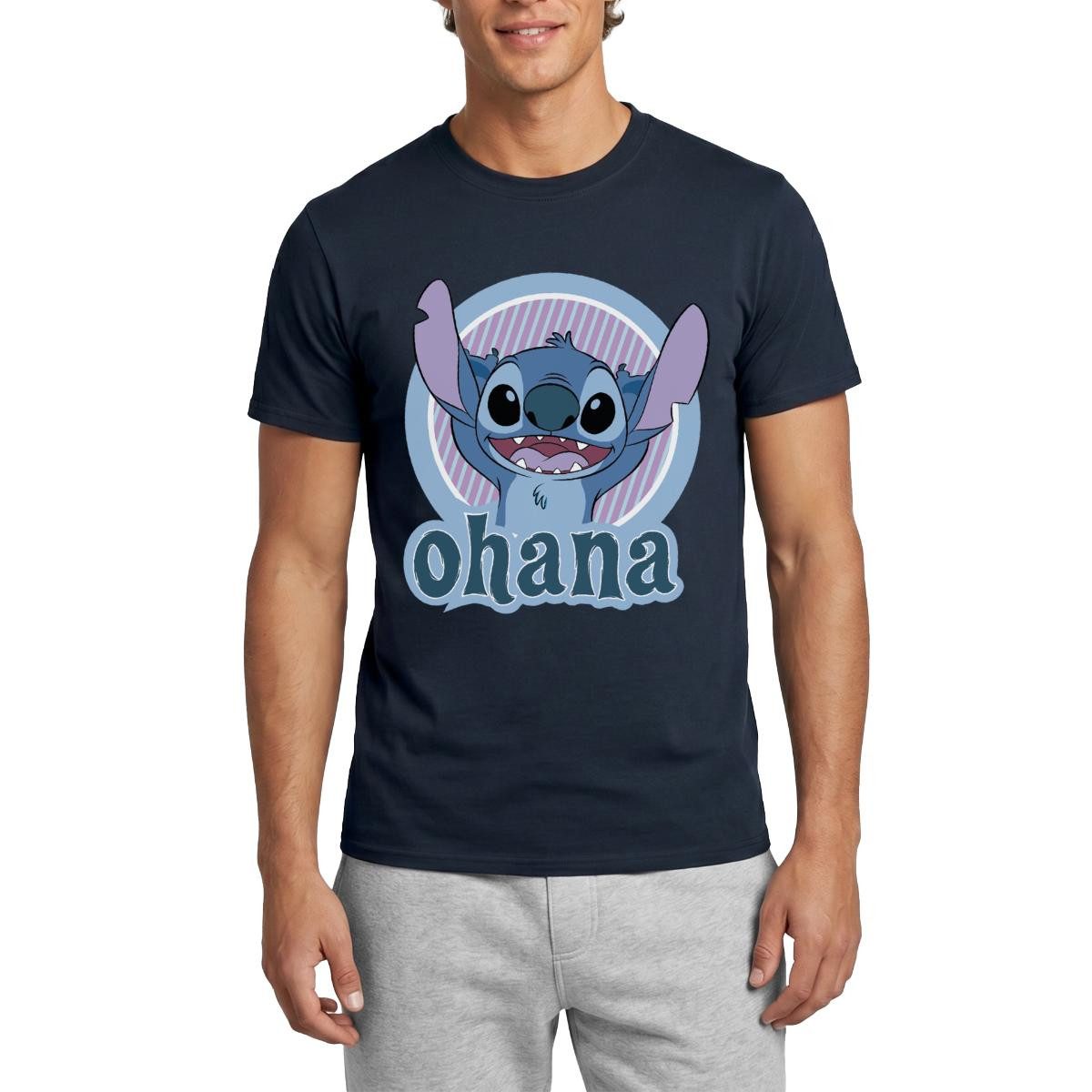 T-Shirt Lilo & Stitch Ohana Männer T-Shirt