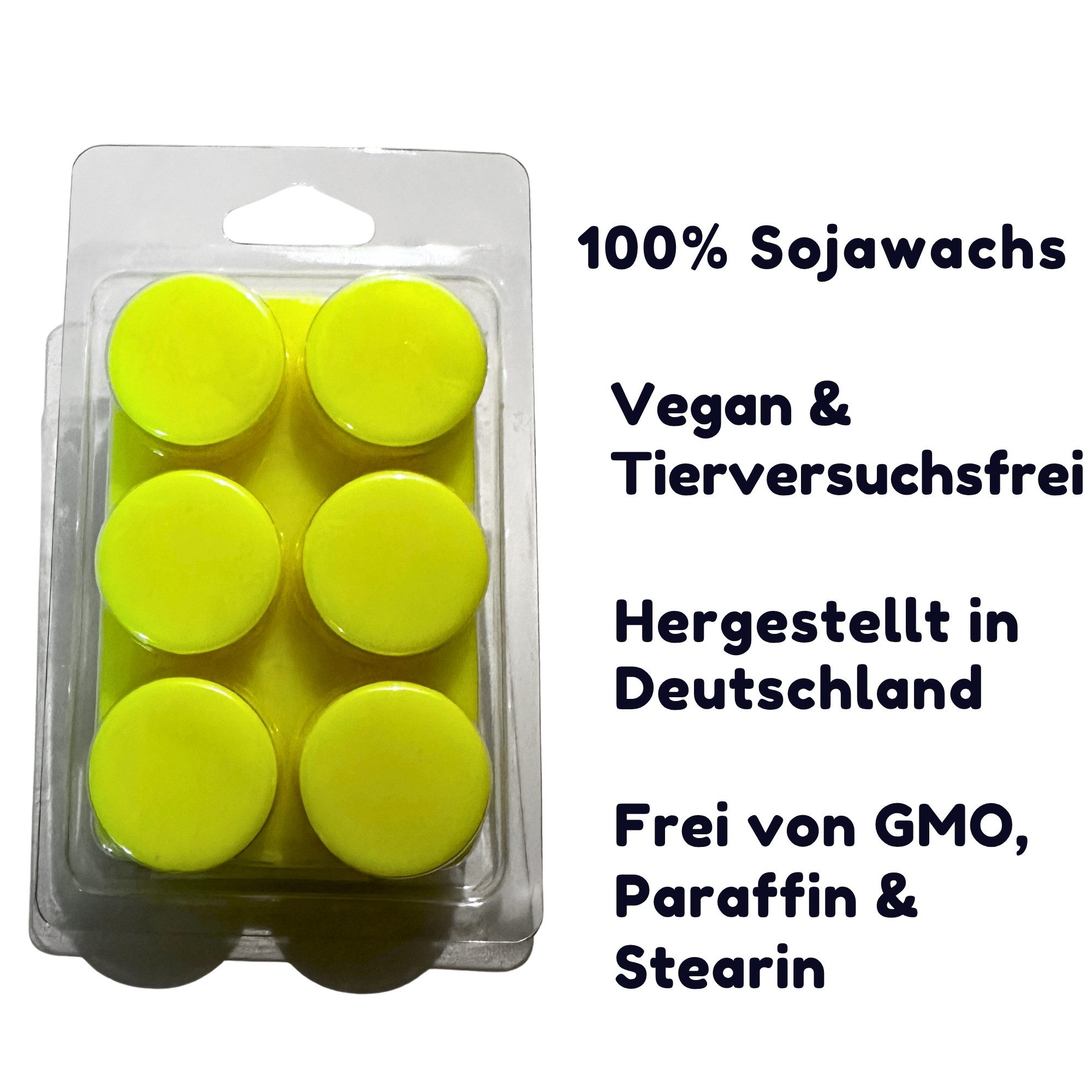 WonderWax Duftwachs WonderWax® Neon Duftriegel 6 x Duftwachs Kreise (Marzipan), Duftrichtung: Mandel & Marzipan