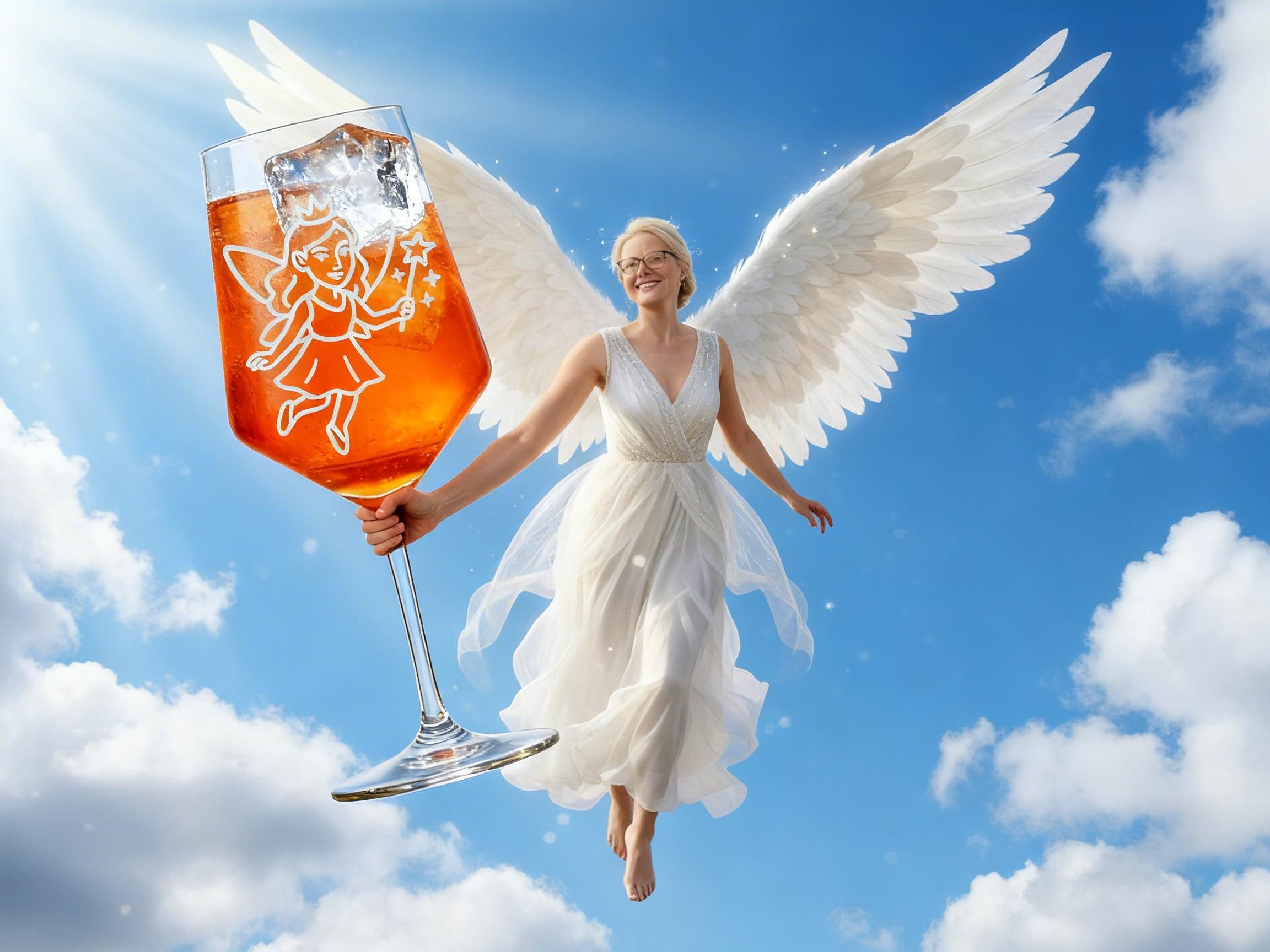 Valhalla Weinglas Valhalla 1x Weinglas mit filigraner Gravur Fee 350ml spülmaschinenfest, 1-tlg., Glas, Atemberaubende Darstellung