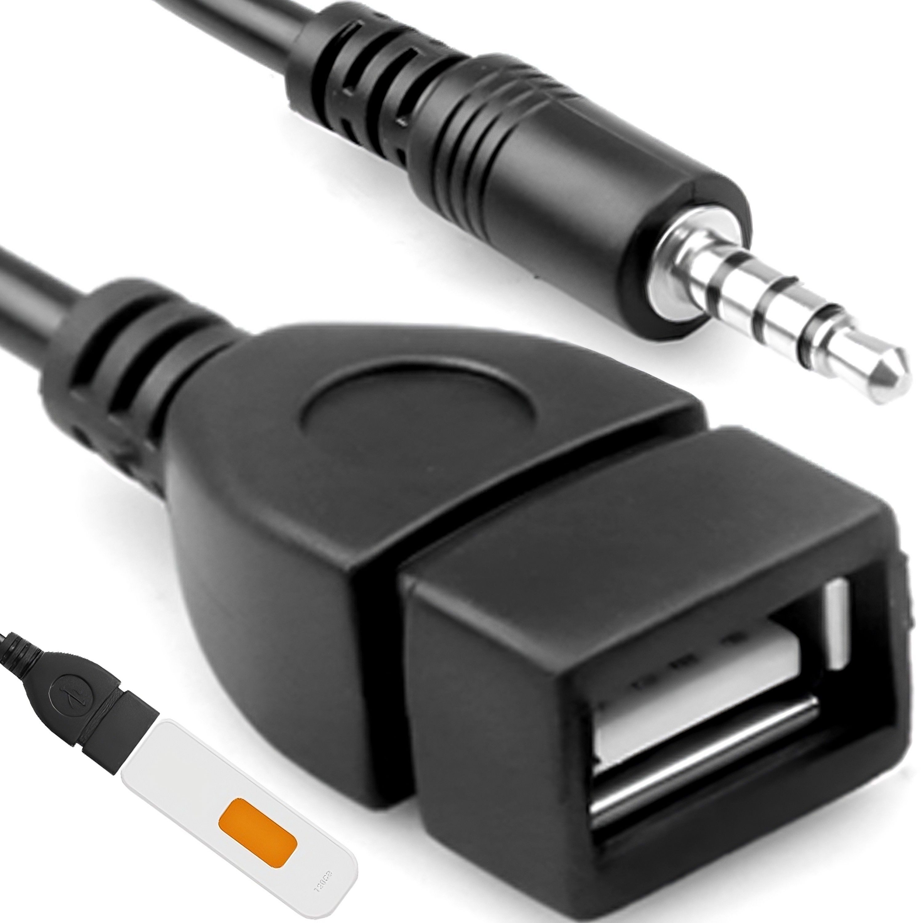 Retoo Kabel Jack 3,5mm USB OTG Адаптери Адаптериkabel High Speed AUX USB Адаптери 3,5-mm-Klinke zu USB Typ A, Benutzerfreundlichkeit, Hervorragende Klangqualität, Kompatibilität