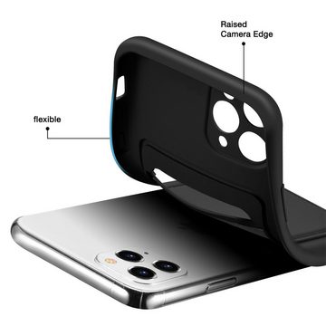 CoolGadget Handyhülle Schwarz als 2in1 Schutz Cover Set für das Apple iPhone 11 Pro 5,8 Zoll, 2x Glas Display Schutz Folie + 1x TPU Case Hülle für iPhone 11 Pro