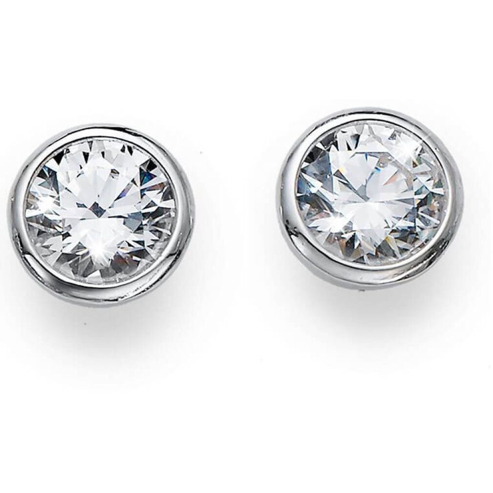 Oliver Weber Ohrring-Set Silberne Ohrringe mit Kristallen Basic 62072