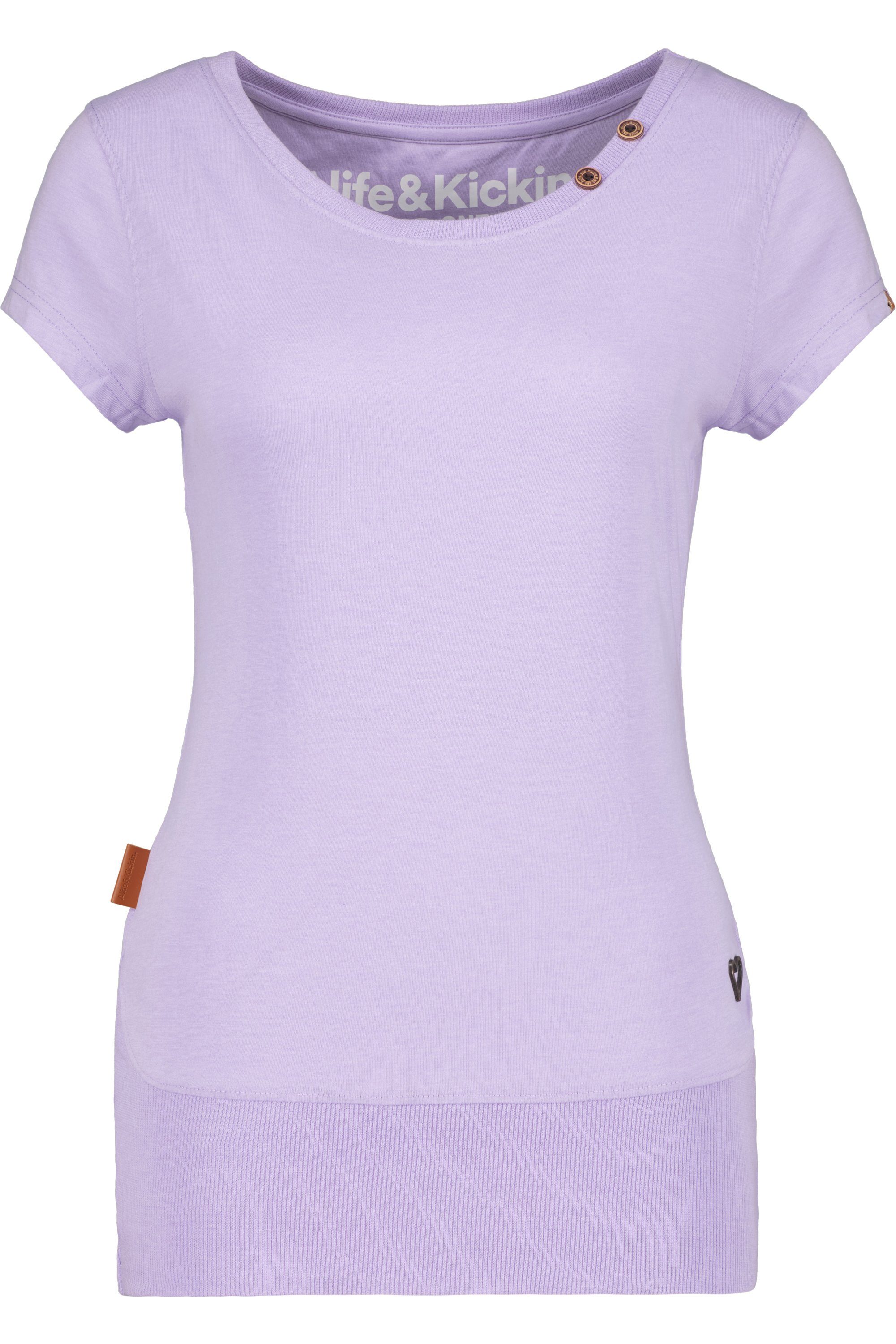Alife Damen T-Shirt Kickin T-Shirt Shirt & A CocoAK lavender