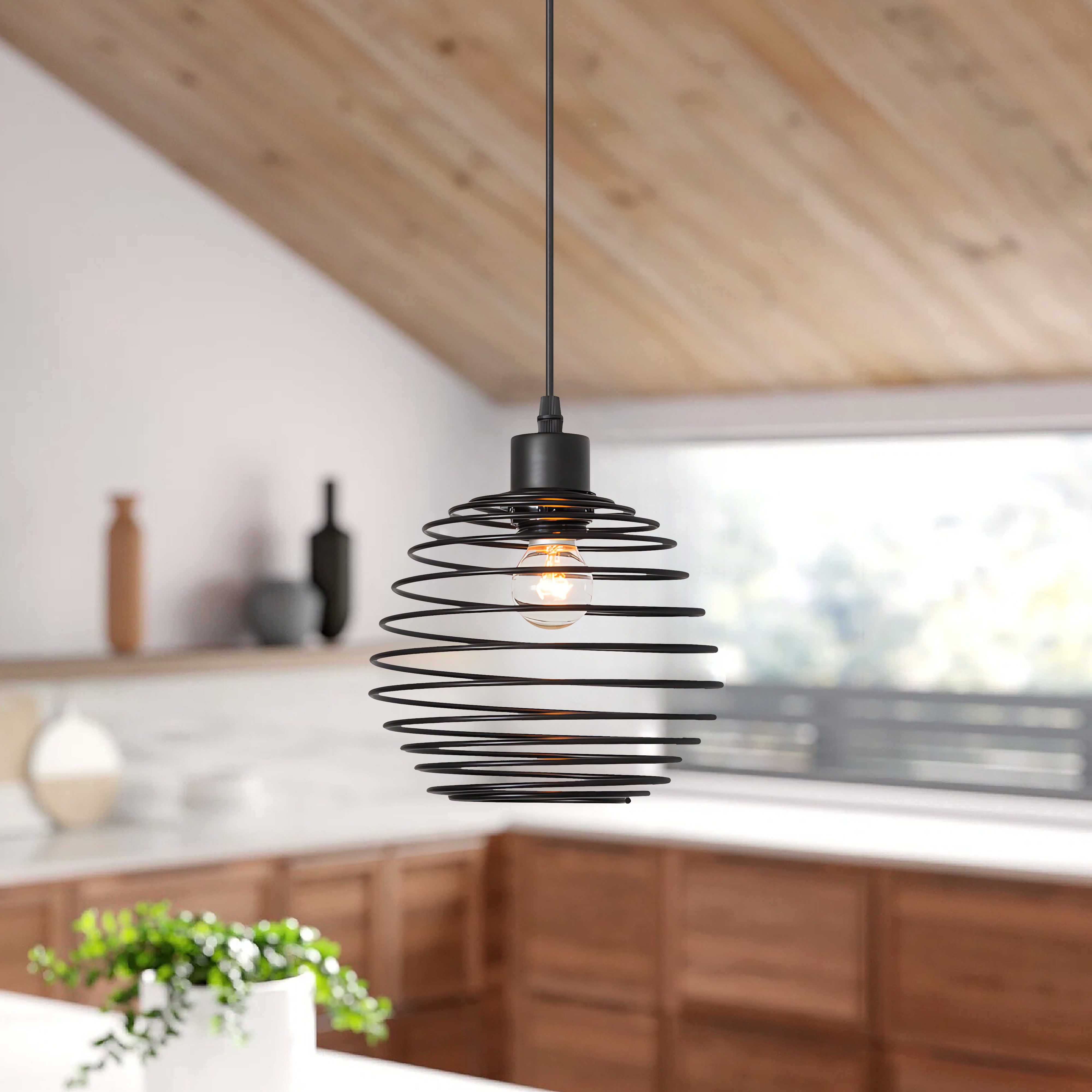 MLT&RIDDLE Pendelleuchte Einzelne Kugel-Eleganz 1-Licht-Pendelleuchte, ohne Leuchtmittel