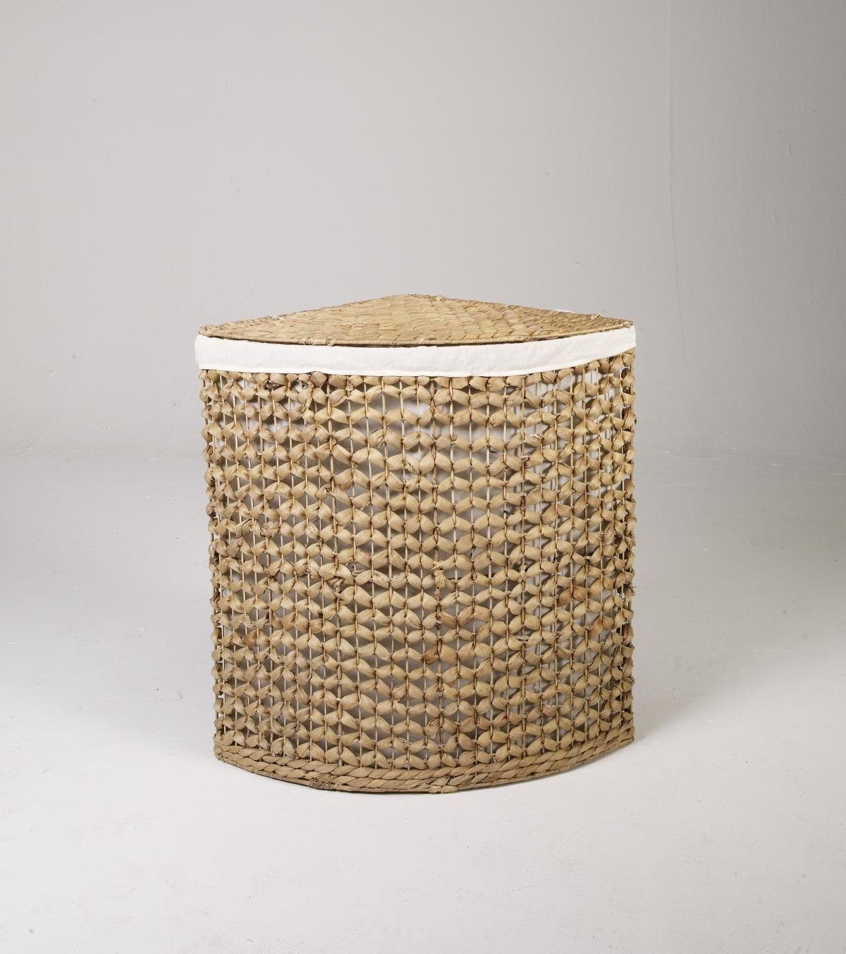 ARTRA Wäschekorb Eckwäschebehälter Chris M aus Wasserhyazinthe Natur Wäsche günstig online kaufen