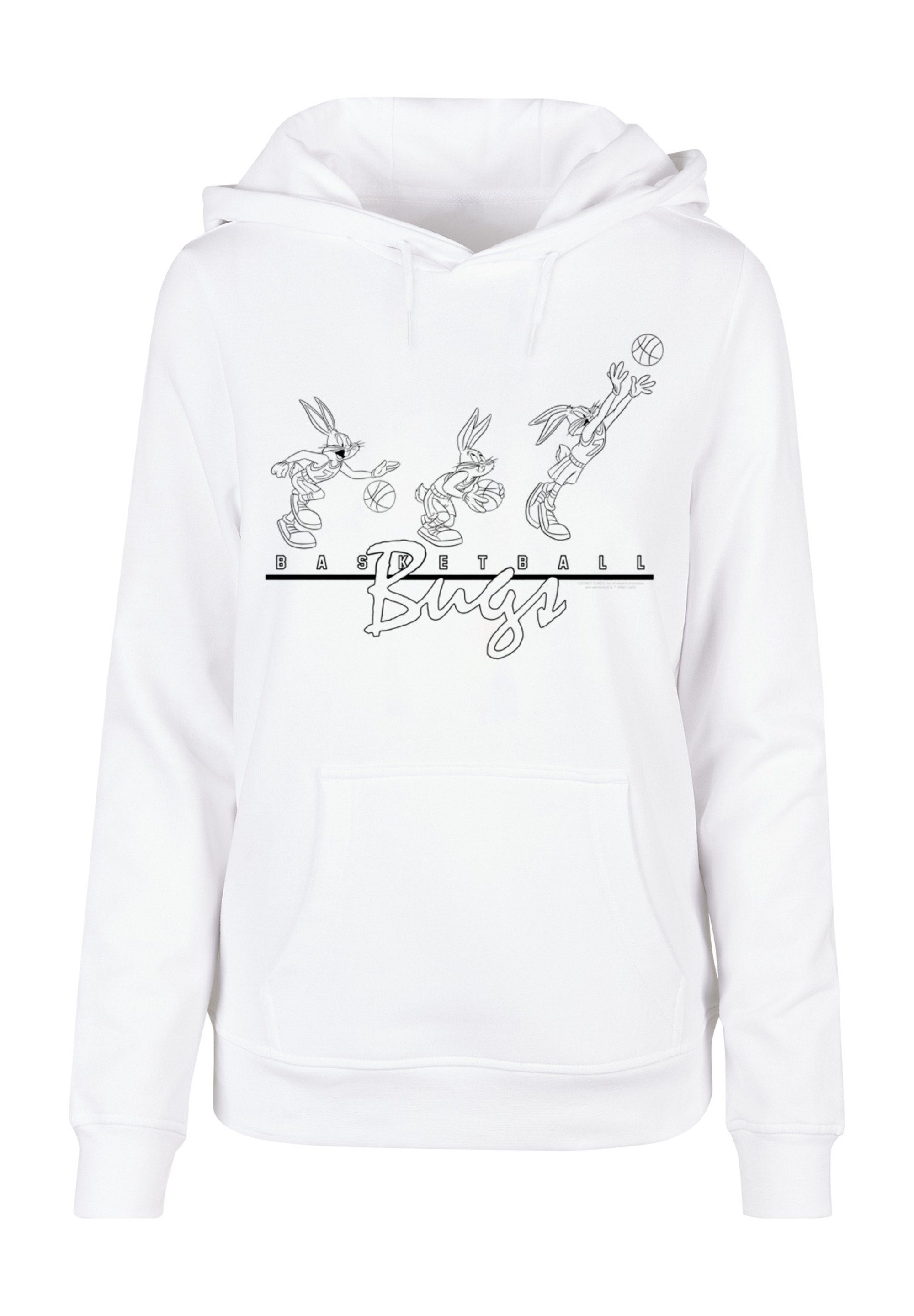 F4NT4STIC Kapuzenpullover Damen Looney Tunes Basketball Bugs with Ladies Basic Hoody (1-tlg)