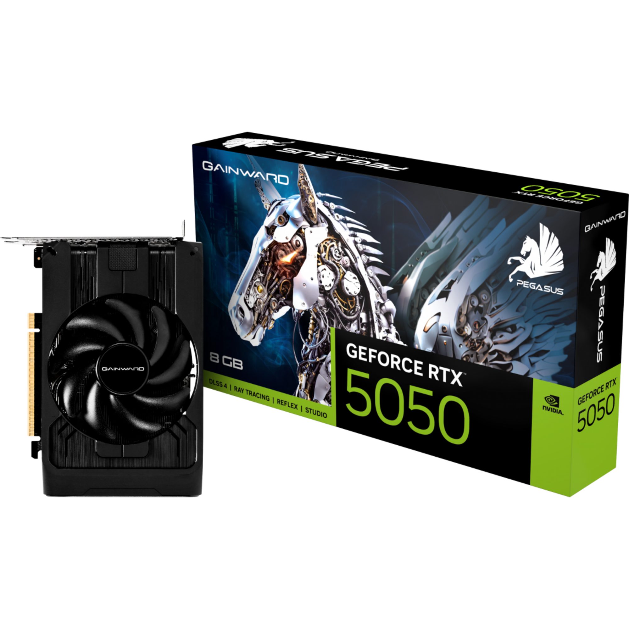 Gainward Gainward GeForce RTX 5050 Pegasus 8GB, Grafikkarte, (DLSS 5, 3x Grafikkarte (8 GB, DLSS 5, 3x DisplayPort, 1x HDMI 2.1)