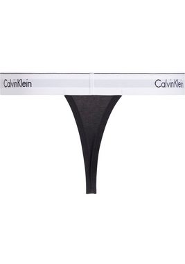 Calvin Klein Underwear String THONG 3PK (Packung, 3-St., 3er-Pack) mit Logo-Elastikbund