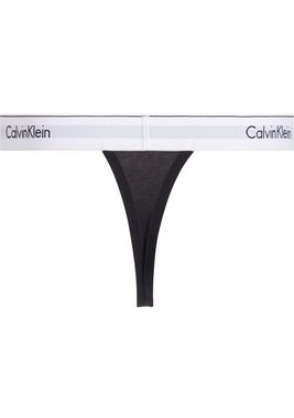 Calvin Klein Underwear T-String THONG 3PK (Packung, 3-St., 3er-Pack) mit Logo-Elastikbund