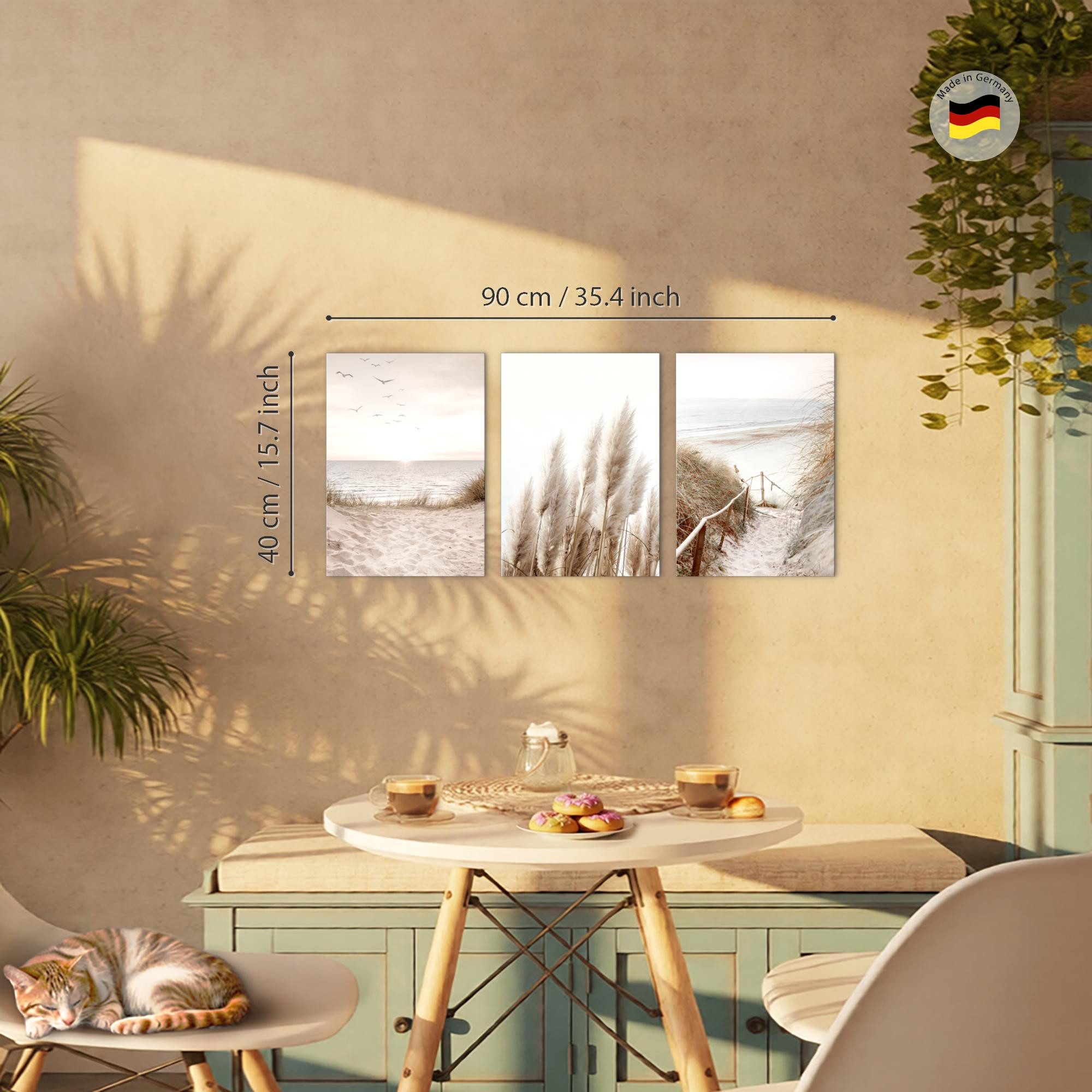 Novart Wandbild Boho Abstrakt Wohnzimmer Schlafzimmer Dekoration Kunstdruck, Boho – Bild 2 von 5