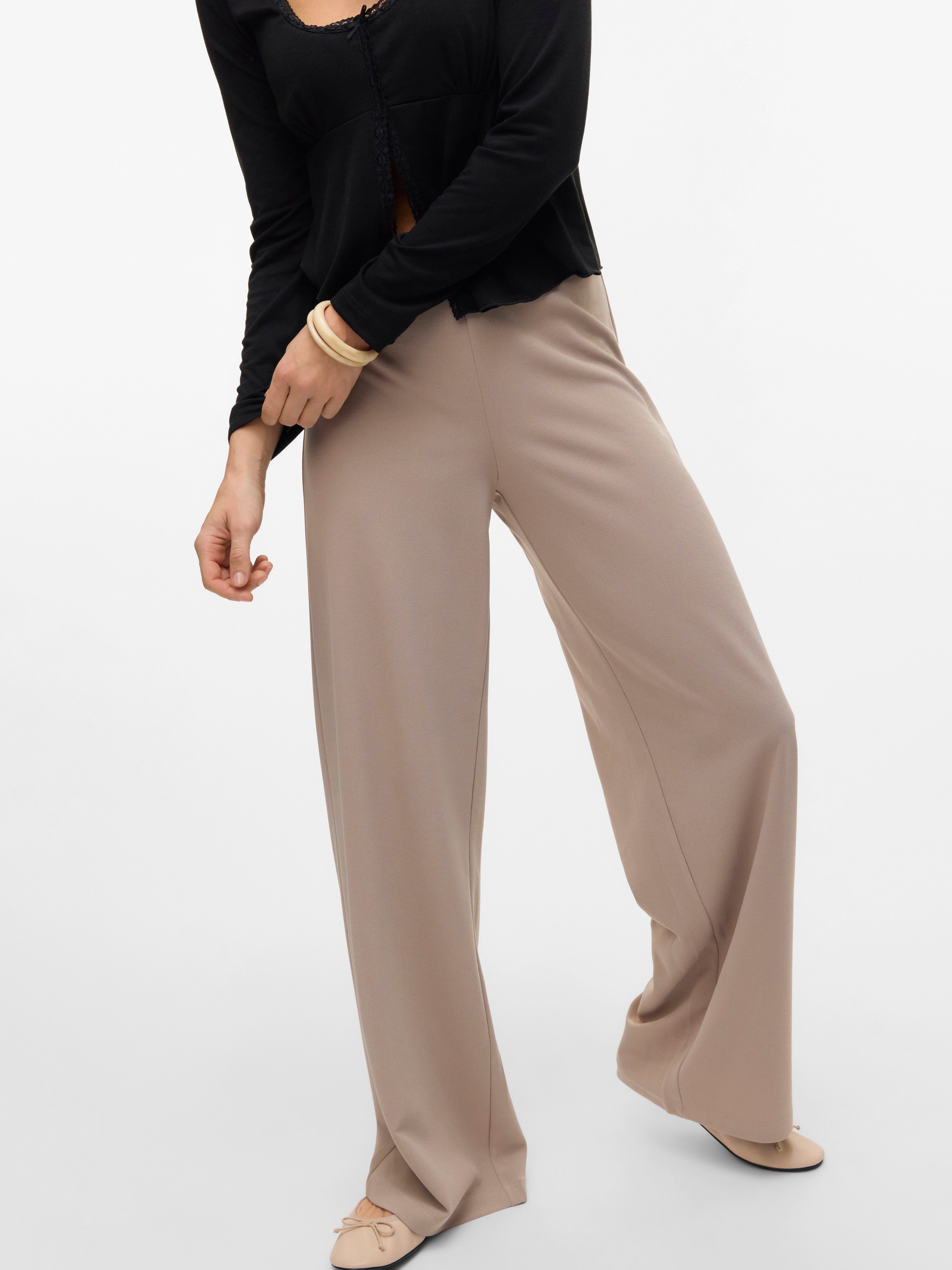 Vero Moda Schlupfhose VMBERLIN ZAMIRA MW WIDE PANT NOOS mit Stretch günstig online kaufen