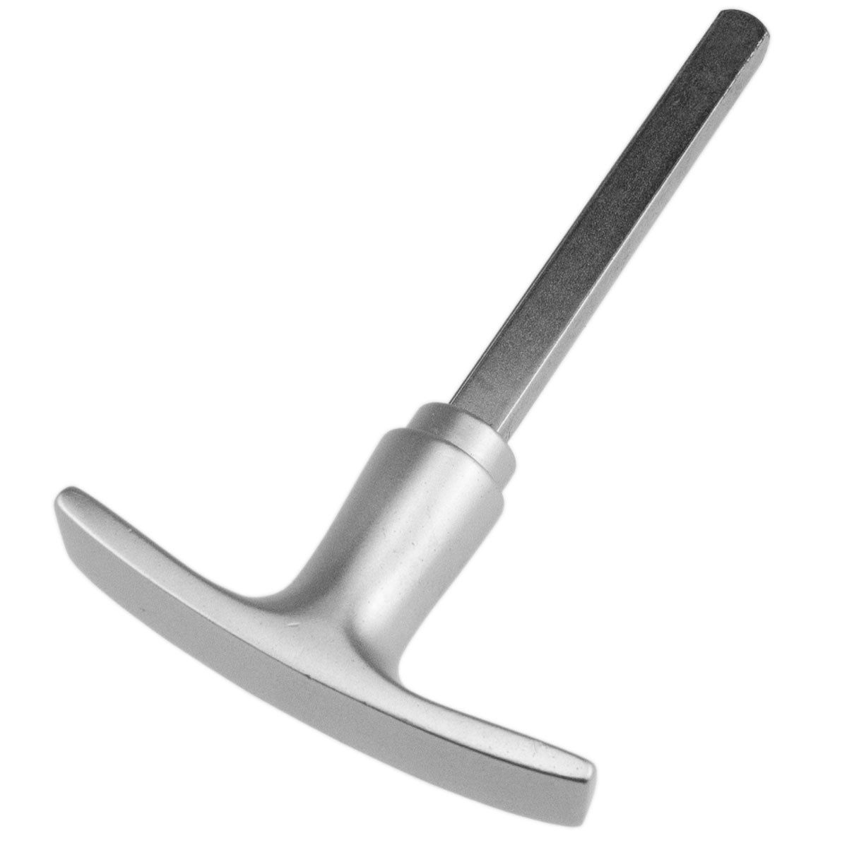 ASSA ABLOY Türgriff Garagentorgriff Aluminium F1 – 9 mm Vierkant – 82 mm Stiftlänge, 1-tlg., mit M6 Gewinde