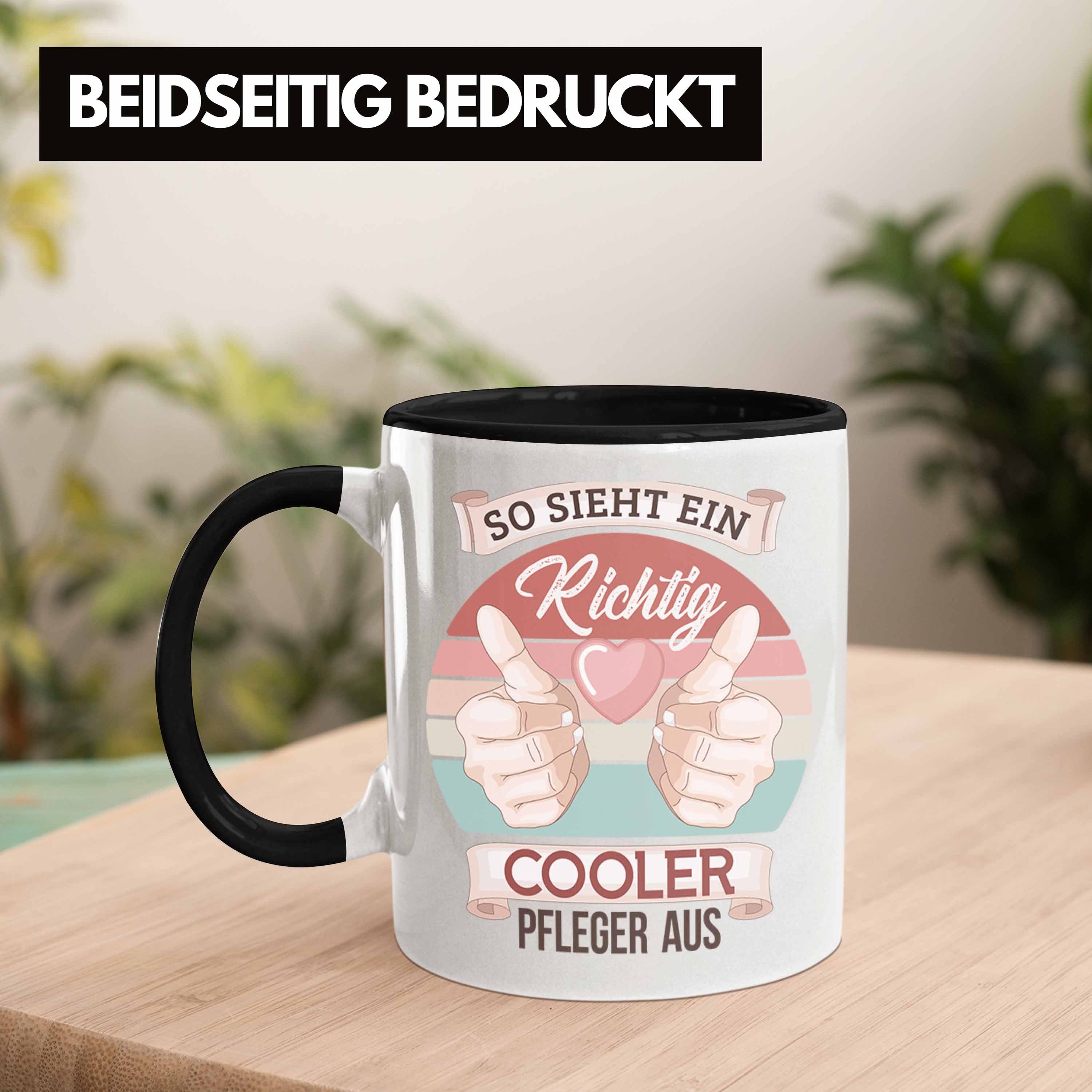 Krankenpf Pfleger Geschenkidee Trendation Schwarz Pflegekraft Geschenk Tasse Tasse Altenpfleger