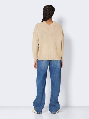 Noisy may Strickpullover Sand (1-tlg) Plain/ohne Details