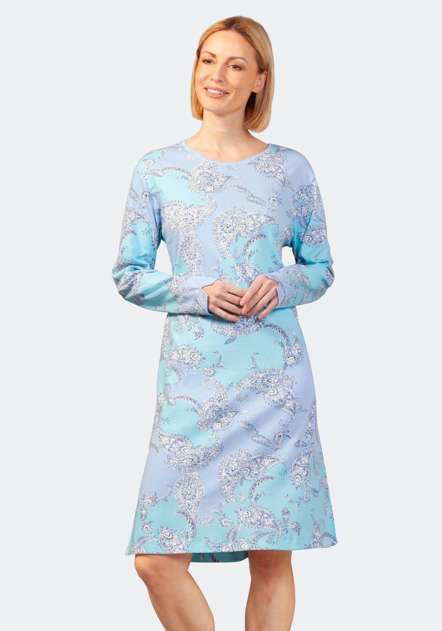 Hajo Nachthemd Nachthemd. 105 cm, Premium Cotton/Feininterlock günstig online kaufen