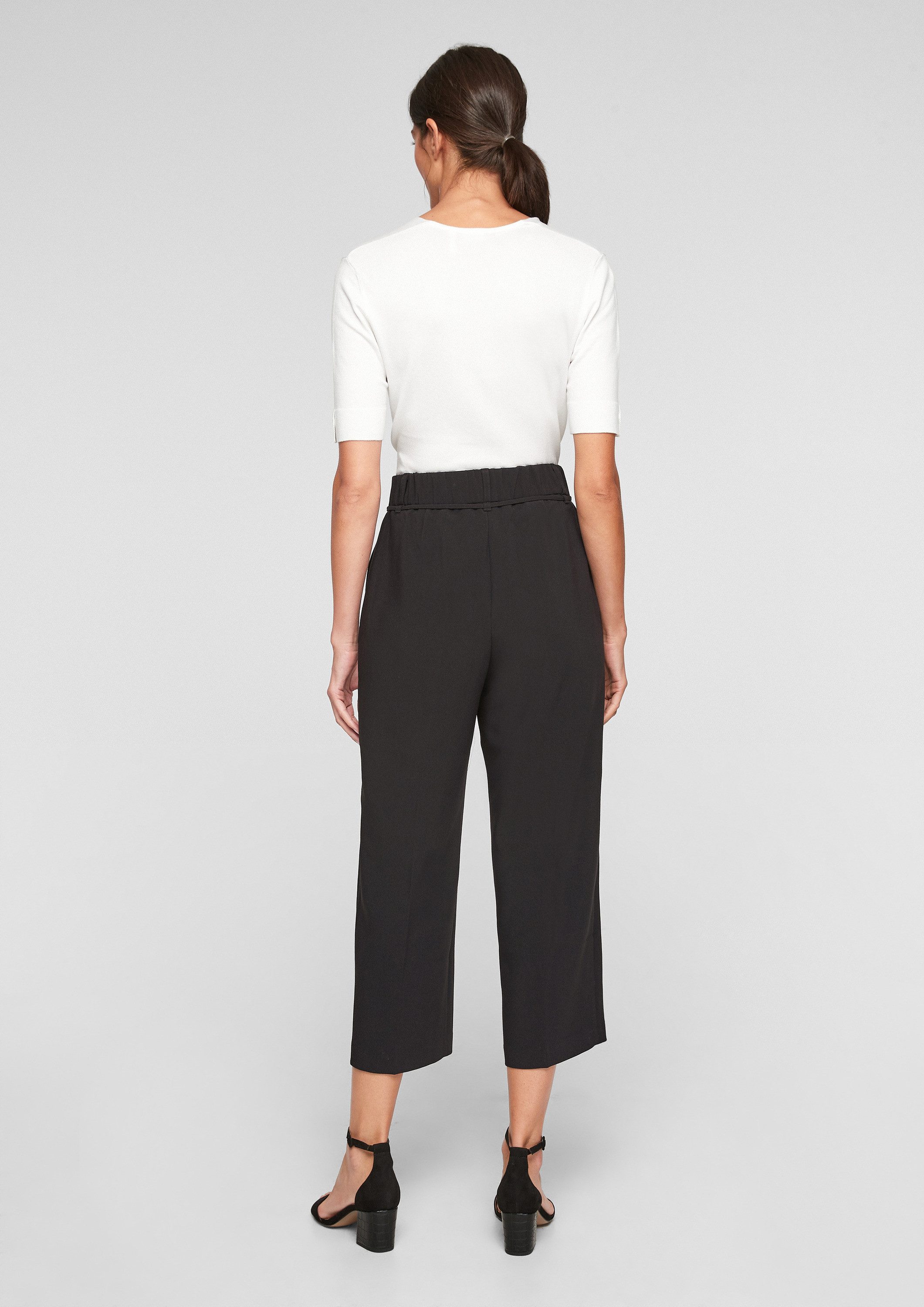 s.Oliver Culotte Hose Regular: Culotte mit Ziernaht – Bild 3 von 5