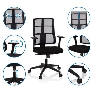 hjh OFFICE Drehstuhl Profi Bürostuhl SPINIO Stoff/Netzstoff (1 St), Schreibtischstuhl ergonomisch