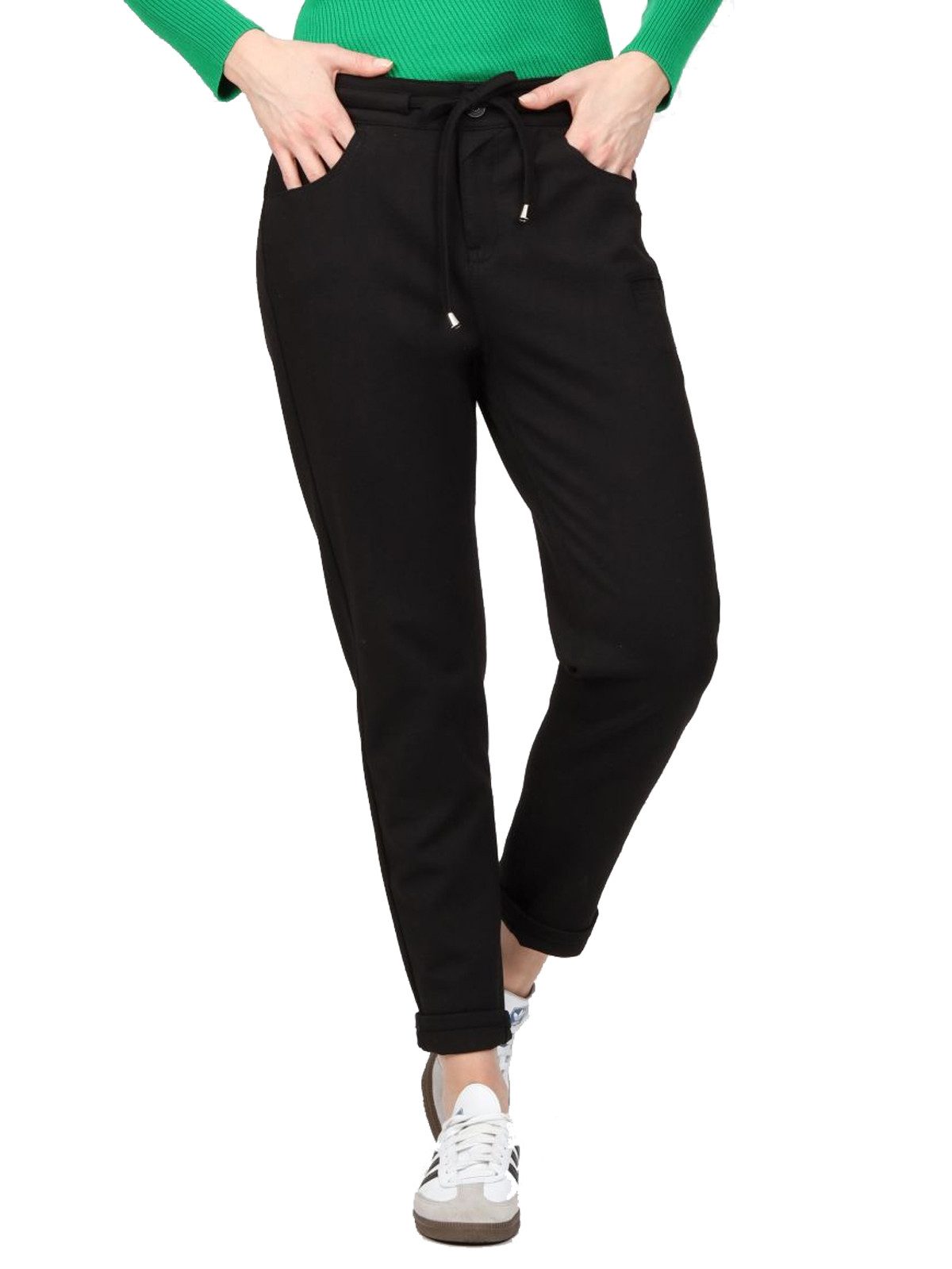 GANG Jogger Pants Gang Amelie Jogge Relaxed Fit (1-tlg) Kordel als Gürtel günstig online kaufen