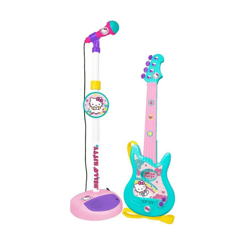 Reig Spielzeug-Musikinstrument Kindergitarre Reig Hello Kitty Mikrofon