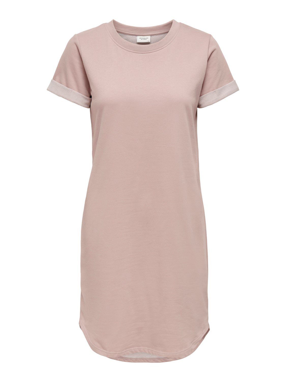 JACQUELINE de YONG Tunika Midi Dress Lockeres Shirtkleid Rundhals in 1-tlg) JDYIVY Shirtkleid 3606 Rosa Kleid (lang
