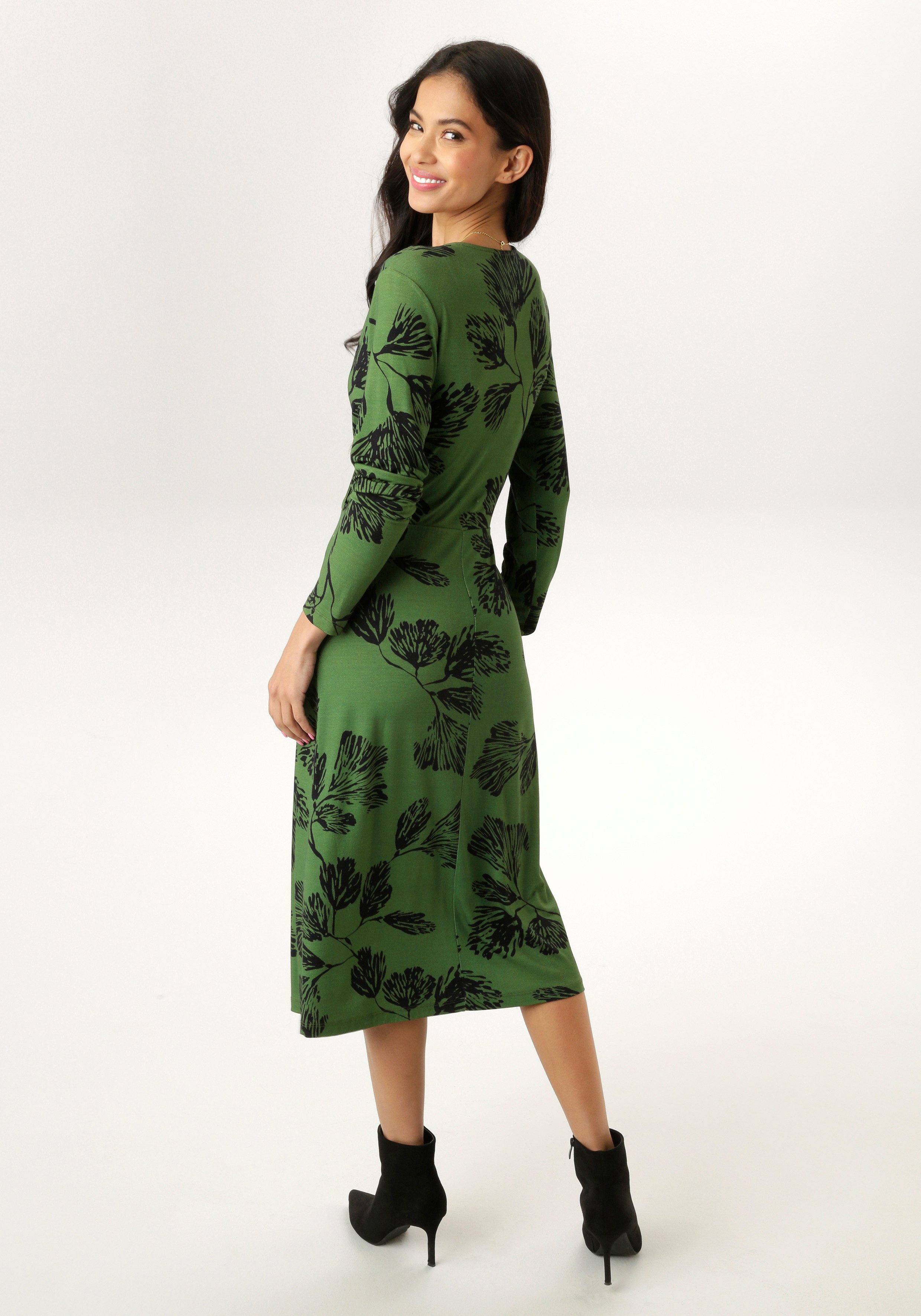 Aniston SELECTED Jerseykleid in Wickeloptik günstig online kaufen