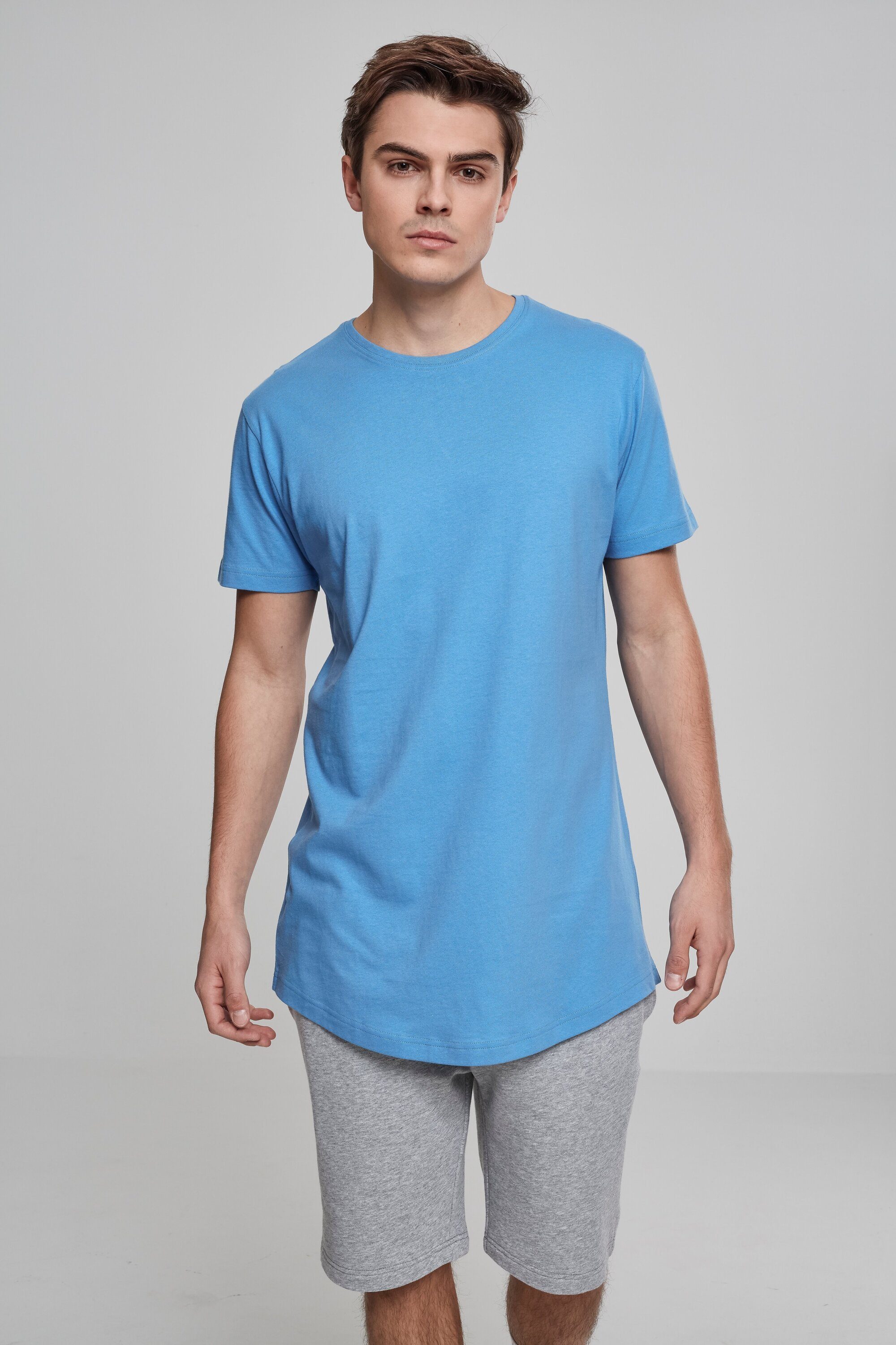 CLASSICS Tee Shaped horizonblue (1-tlg) Kurzarmshirt Long Herren URBAN