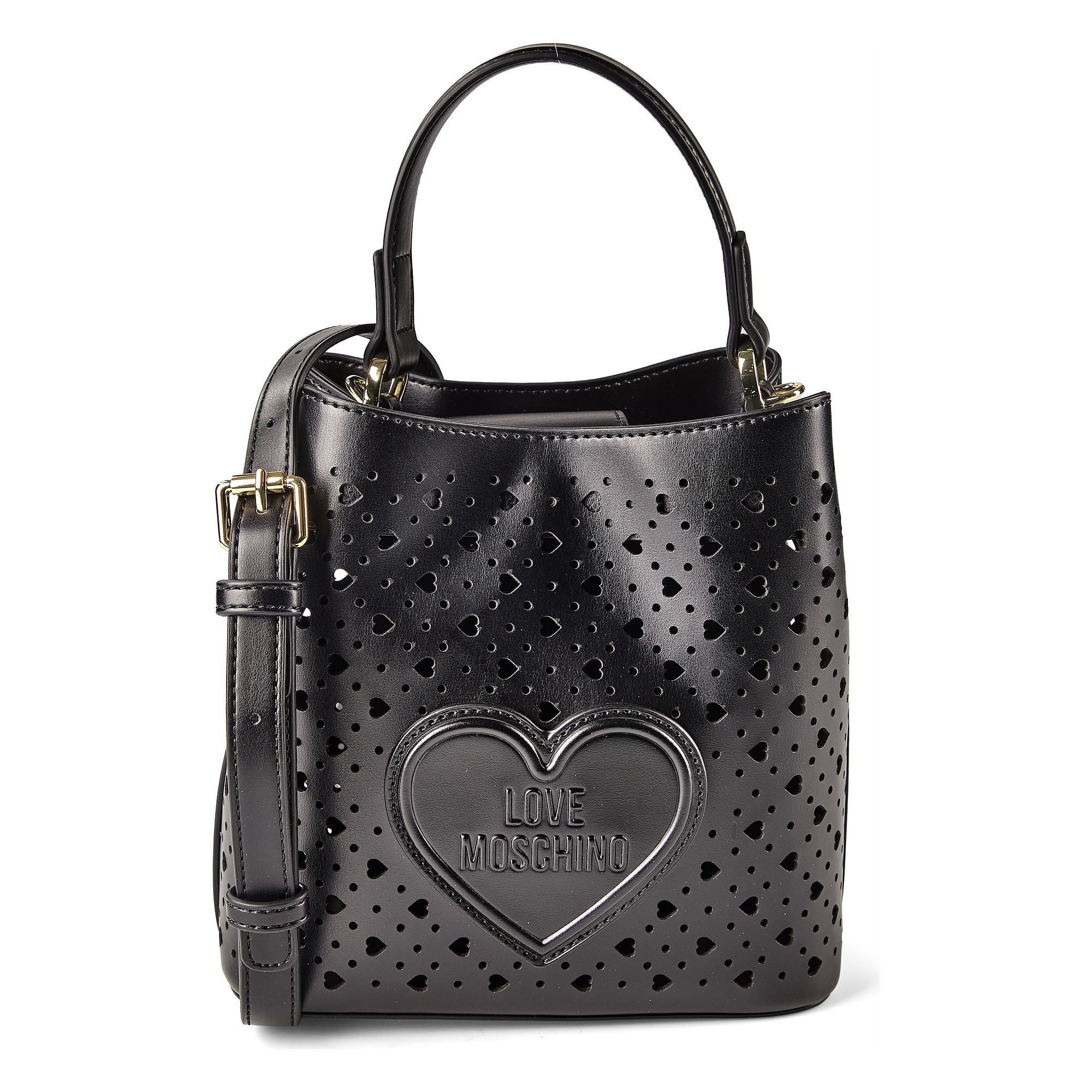 LOVE MOSCHINO Schultertasche Basket Laminated, Polyurethan
