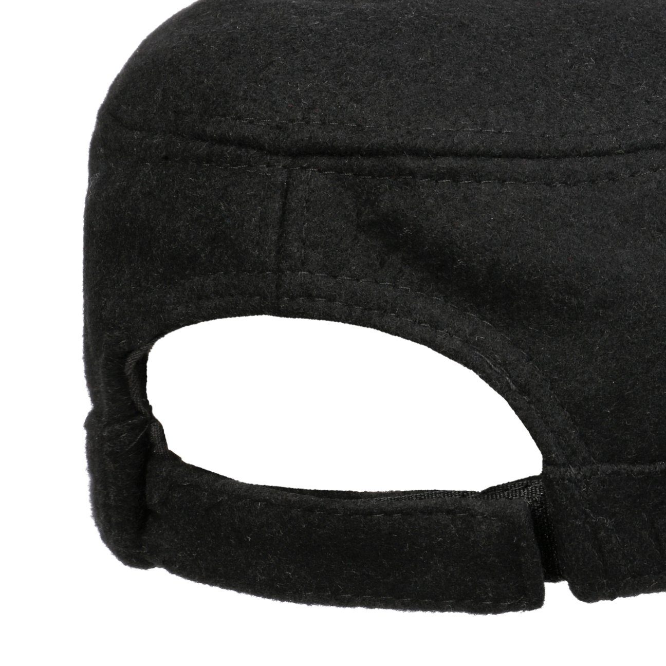 Lipodo Army schwarz (1-St) Cap Filzcap Schirm mit