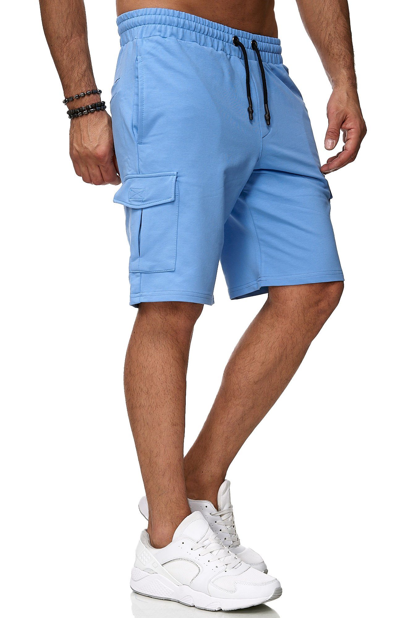 Reslad Sweatshorts Reslad Kurze Hose Herren Cargo Bermuda Shorts Jogginghose Sport-Hose (1-tlg) Sweatshorts Jogginghose mit Cargo-Taschen