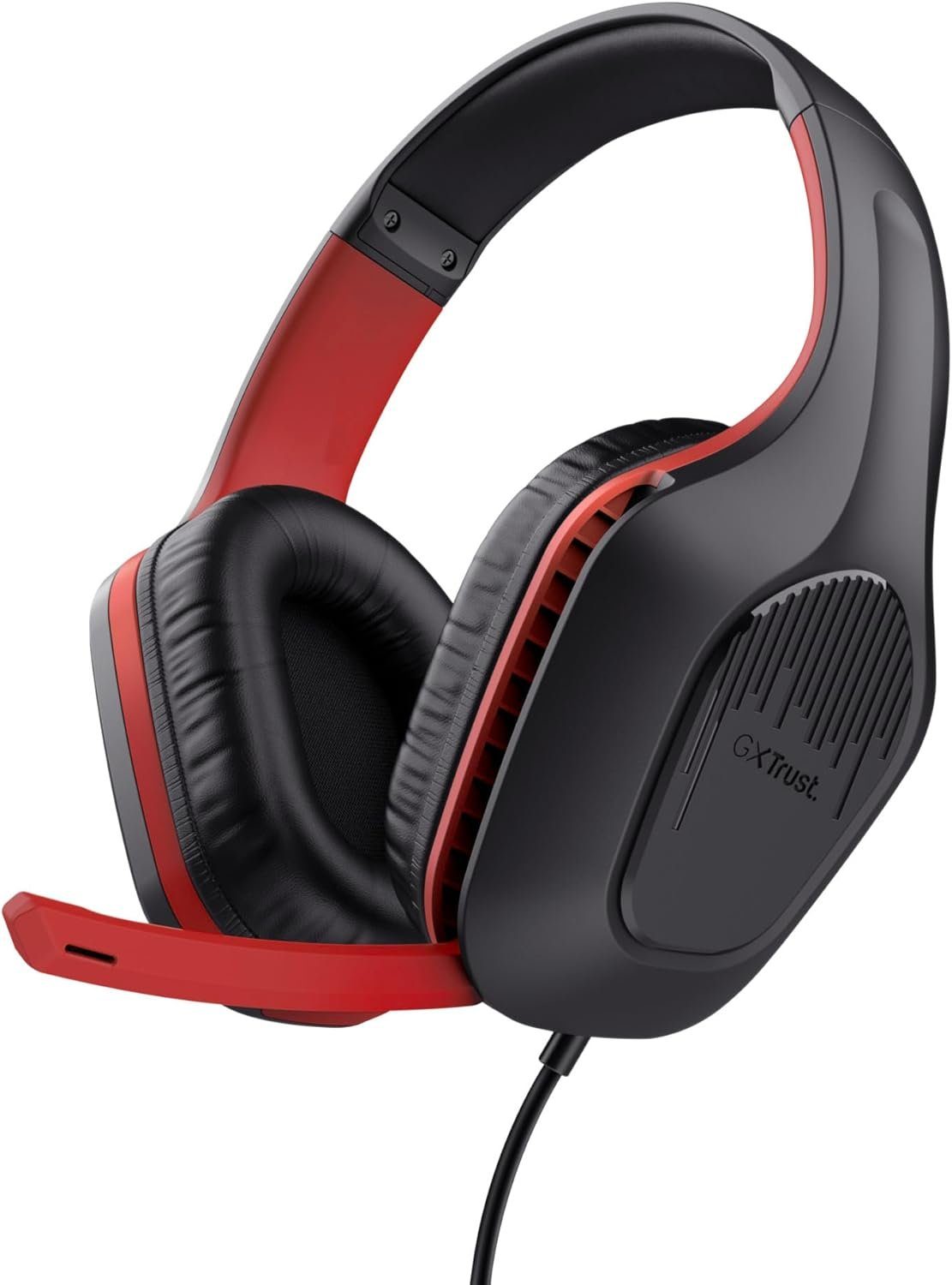 Trust Gaming GXT 415S Zirox Gaming-Headset (Leistungsstarke 50-mm-Treiber,  Verstellbarer Kopfbügel, Federleicht, Mit Kabel, Immersives Klangerlebnis,  Flexibles Mikrofon, Individuelle Kontrolle)