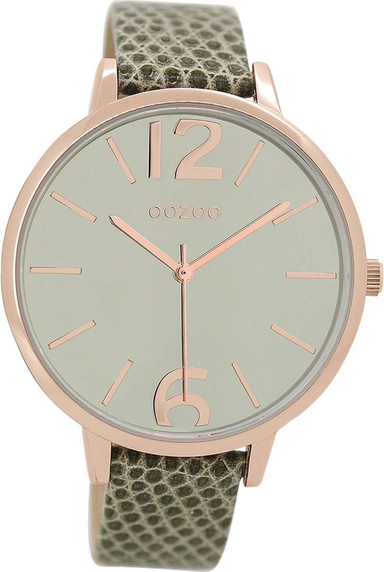 Quarzuhr Oozoo Damen Armbanduhr grün Analog