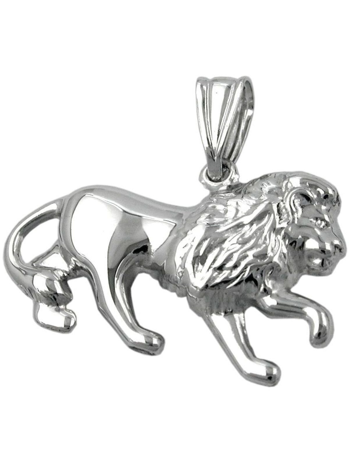 Gallay Kettenanhänger 15x23mm Löwe glänzend rhodiniert Silber 925 (1-tlg) günstig online kaufen