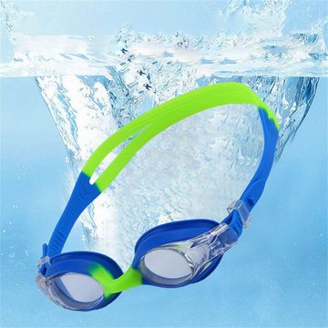 Dsen Schwimmbrille Schwimmbrille für Kinde,Anti-UV-Schwimmbrille, mit Brillenetui