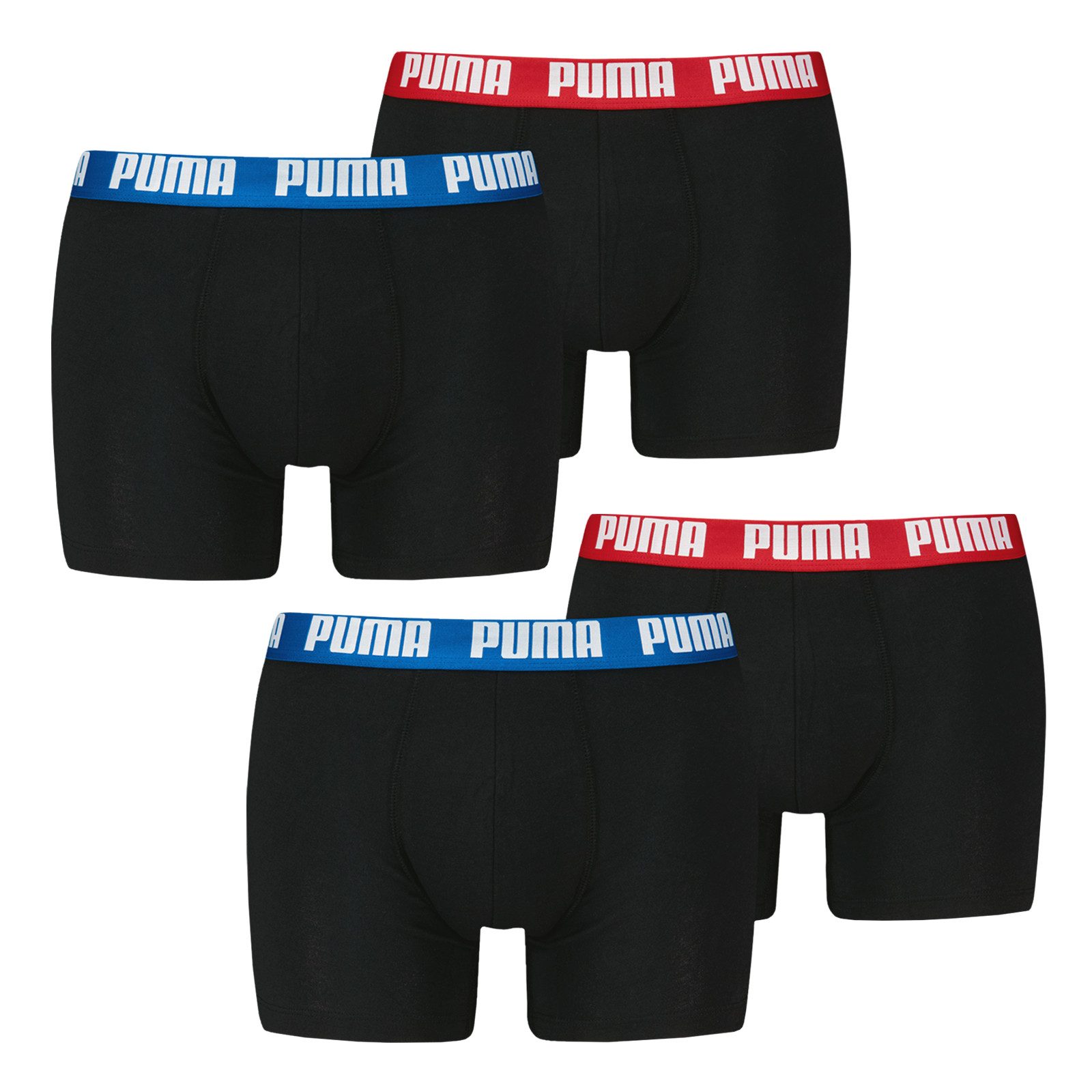 PUMA Boxer Comfort Stretch (4-St) mit umlaufendem PUMA-Schriftzug