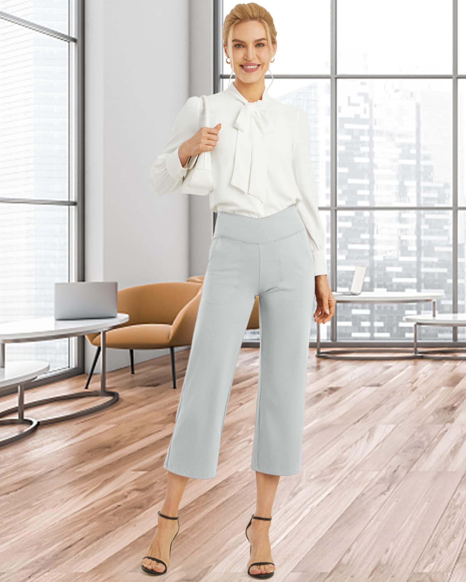 G4Free Yogahose Damen Bootcut Yoga House Hohe Taille mit Taschen Weites Bei günstig online kaufen