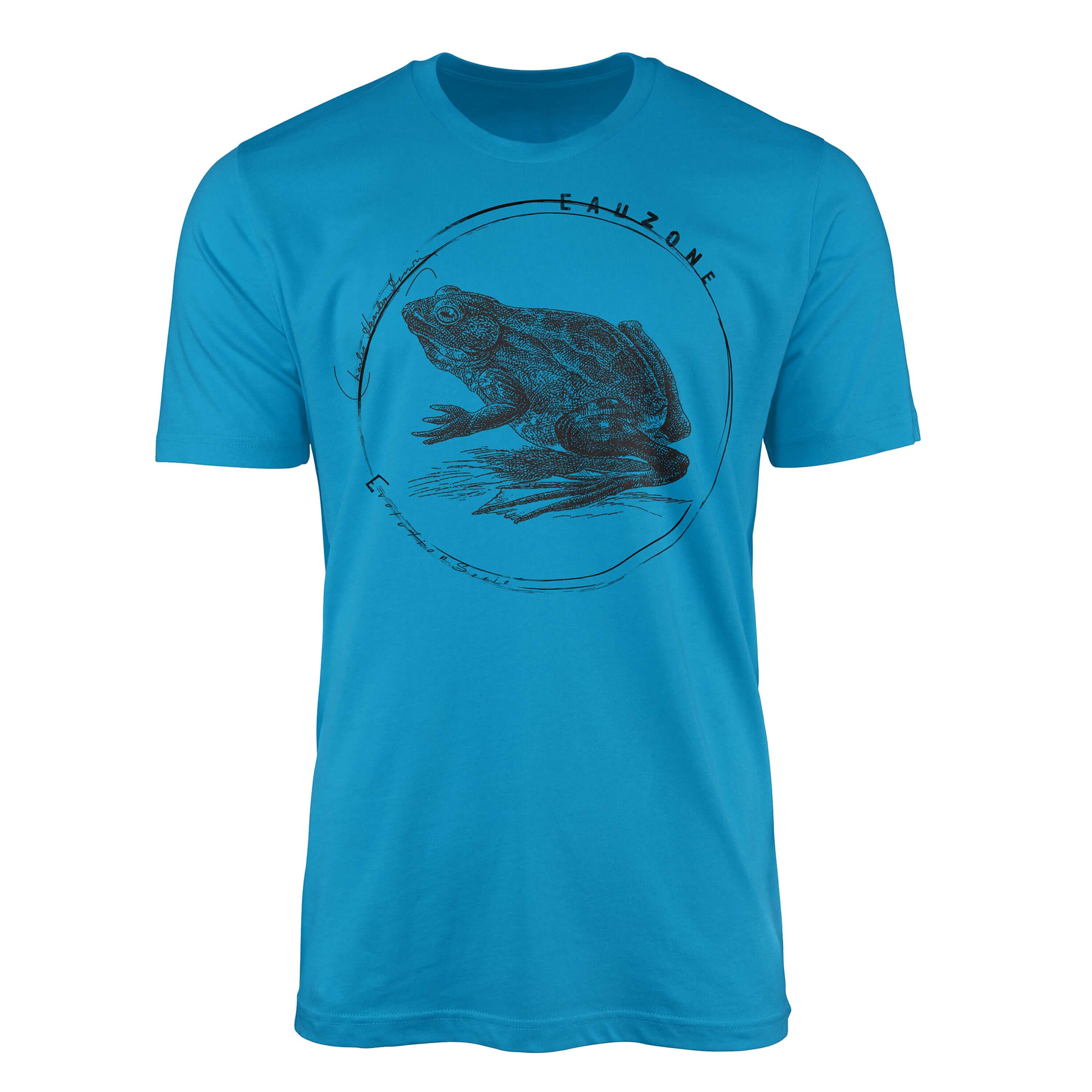 Sinus Art T-Shirt Evolution Herren T-Shirt Ochsenfrosch Atoll