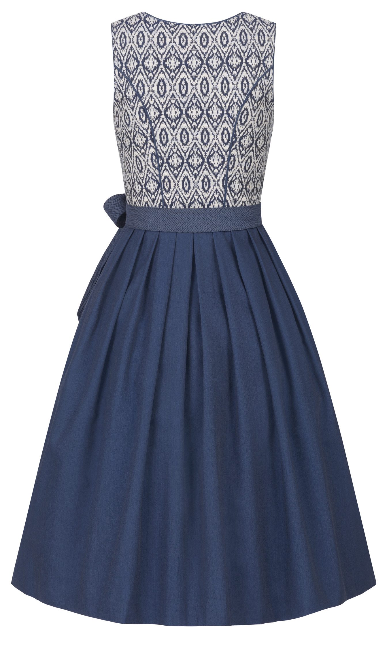 Nübler Dirndl Midi Dirndl Gudrun in Blau von Nübler günstig online kaufen