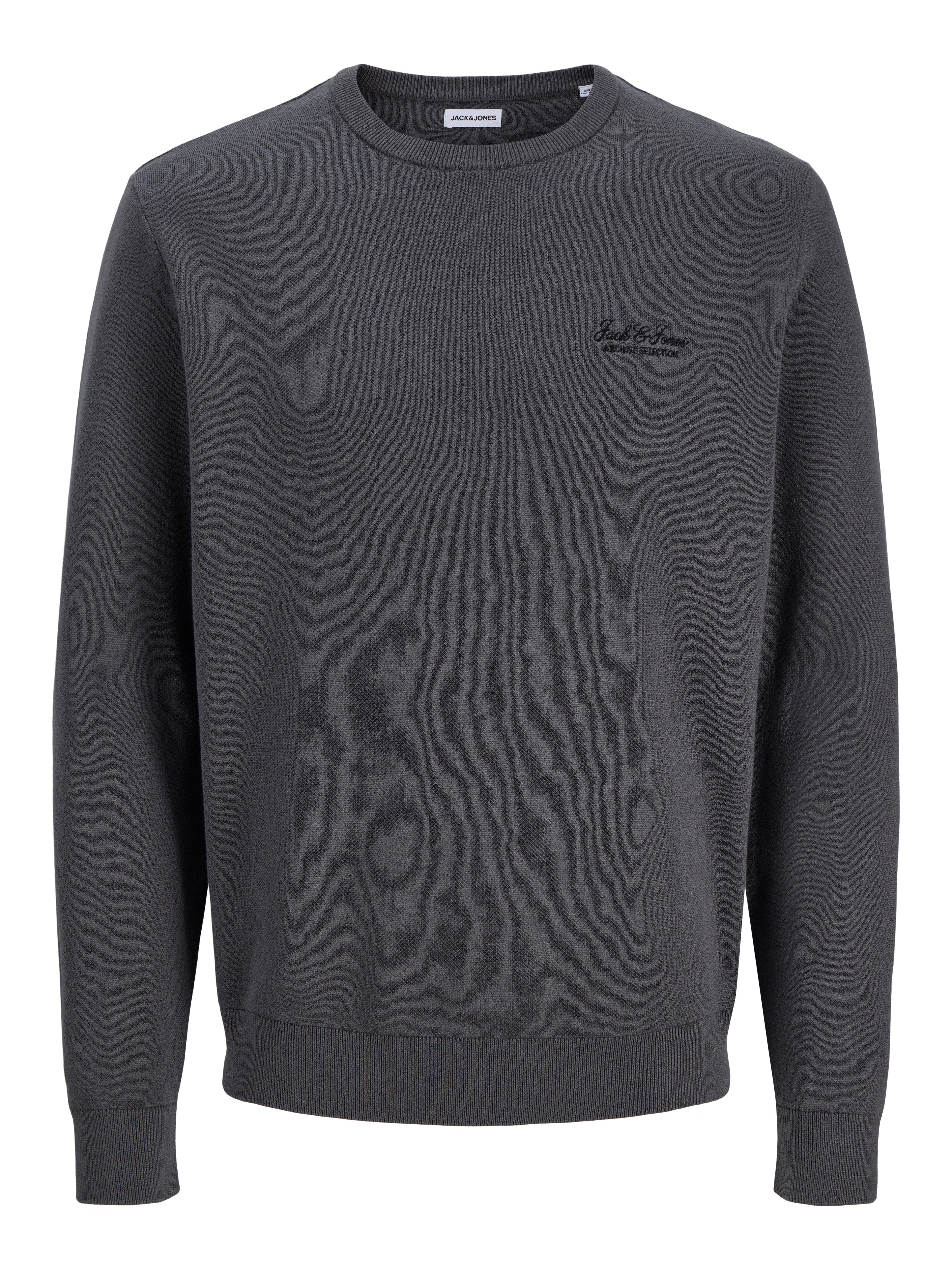 Jack & Jones Rundhalspullover JJEARCHIVE KNIT CREW NECK Baumwolle, regular fit