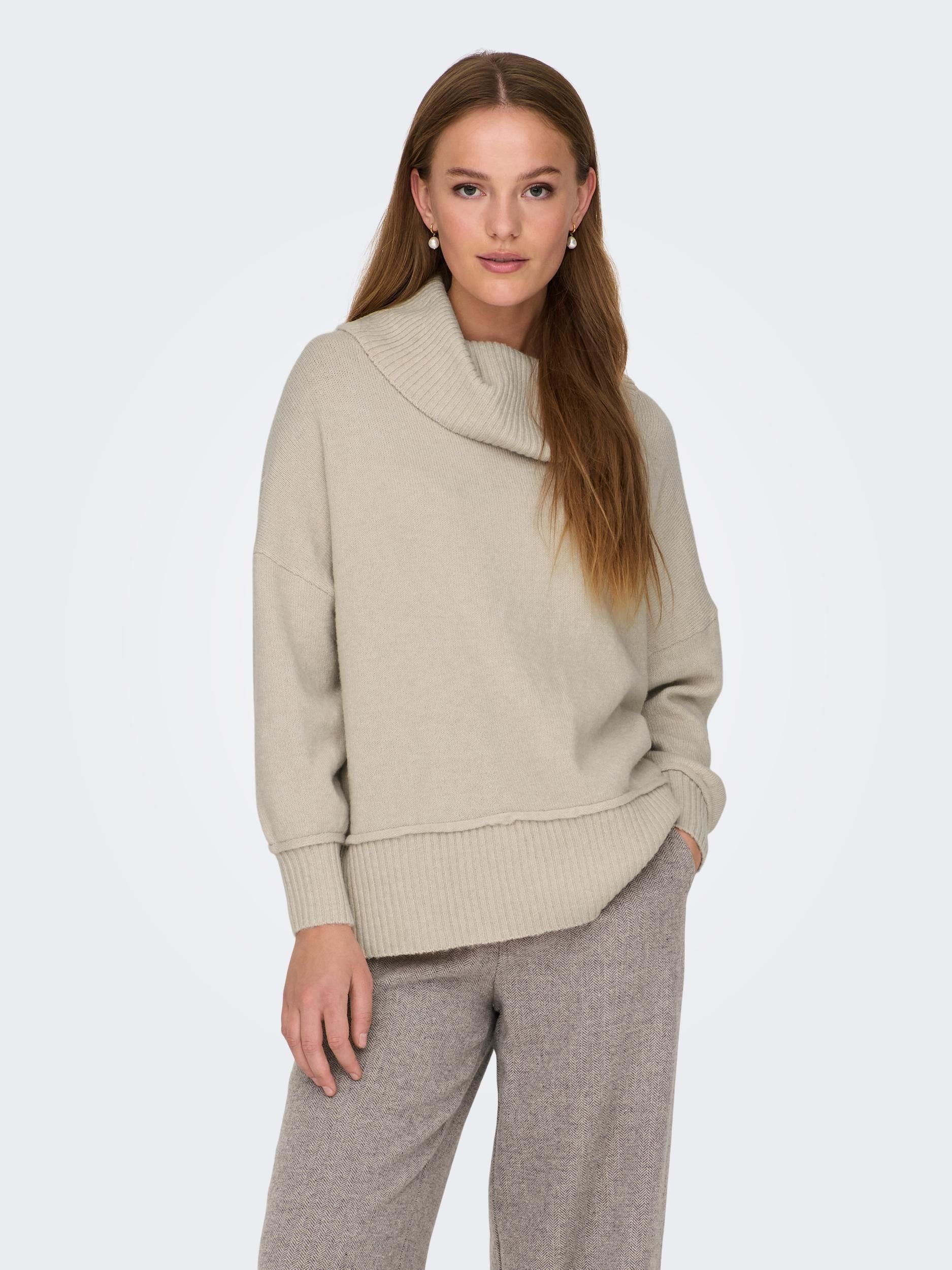 ONLY Strickpullover Pumice Stone/W. Melange