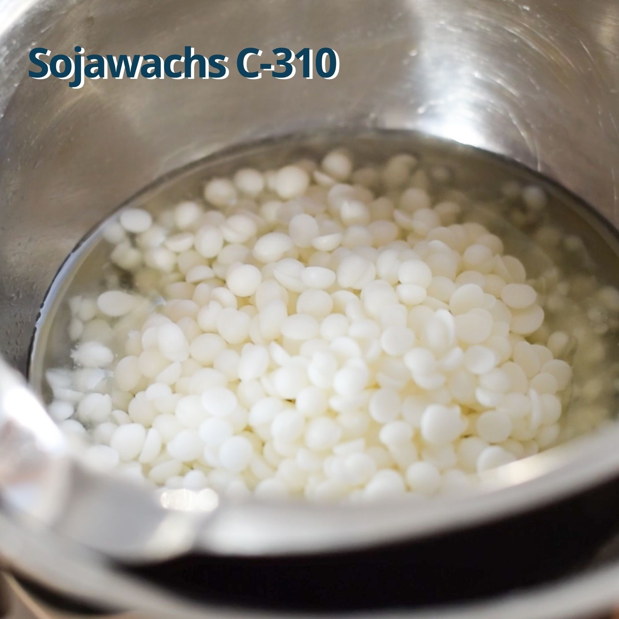 DistrEbution Bastelnaturmaterial Sojawachs Pastillen Naturwachs Kerzenwachs C-310 1kg