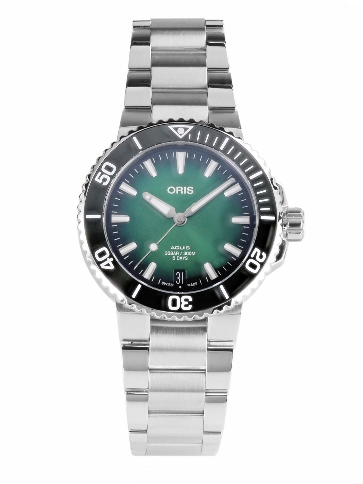 Oris Schweizer Uhr Automatik Herren Uhr 30 ATM Aquis Date 43,5 mm Ø, Gangreserve 120 Stunden
