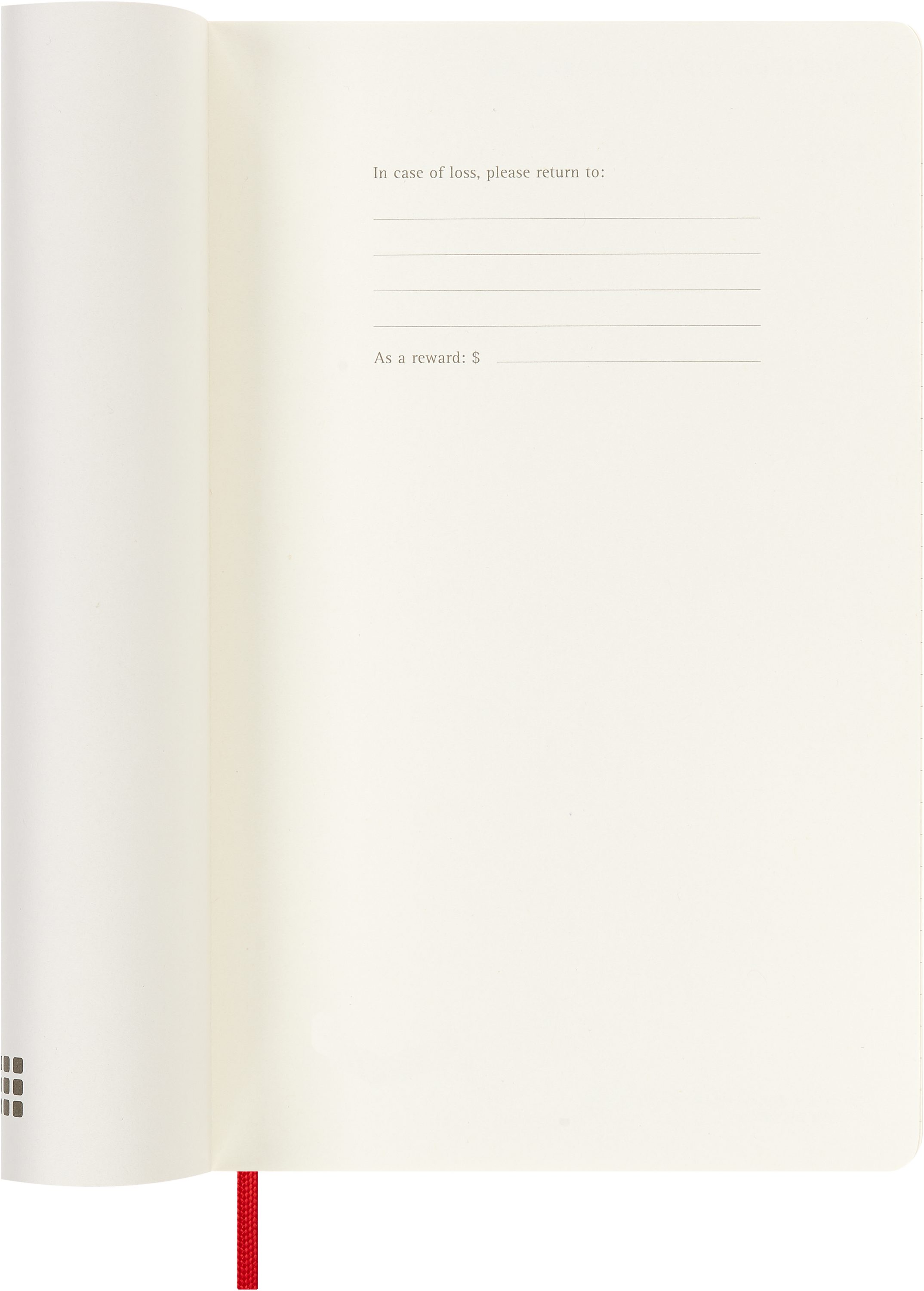 MOLESKINE Buchkalender, MOLESKINE 18 MONATE WOCHEN NOTIZKALENDER 25/26 - L/A5 - Rot