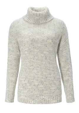 Aniston CASUAL Rollkragenpullover aus trendigem Melange-Garn