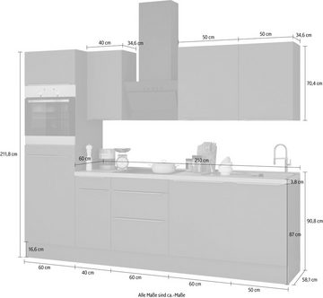 OPTIFIT Küchenzeile Aken, ohne E-Geräte, Breite 270 cm