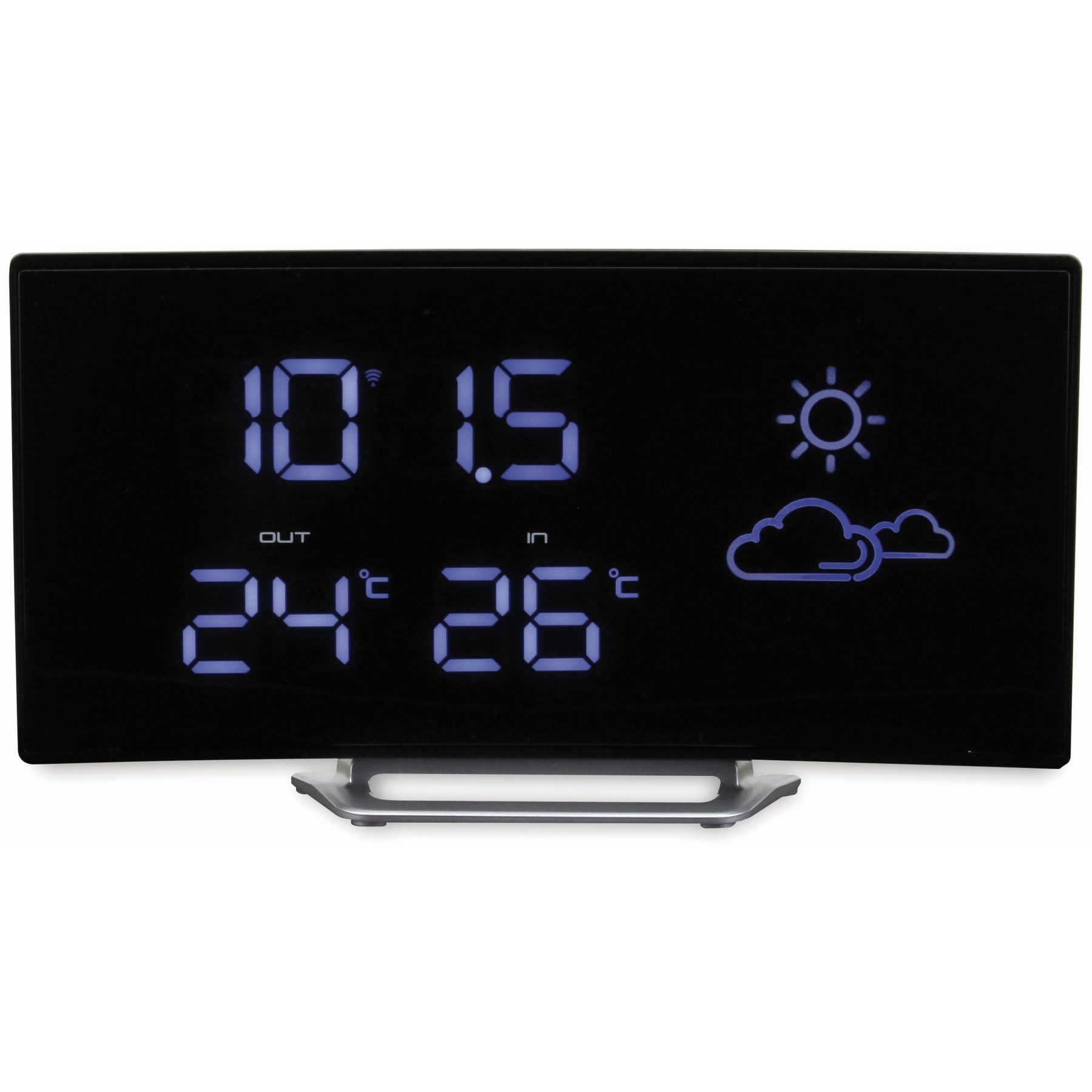 Soundmaster Funk-Radiowecker SOUNDMASTER Uhrenradio FUR100, mit Wetterstation, Funk, schwarz