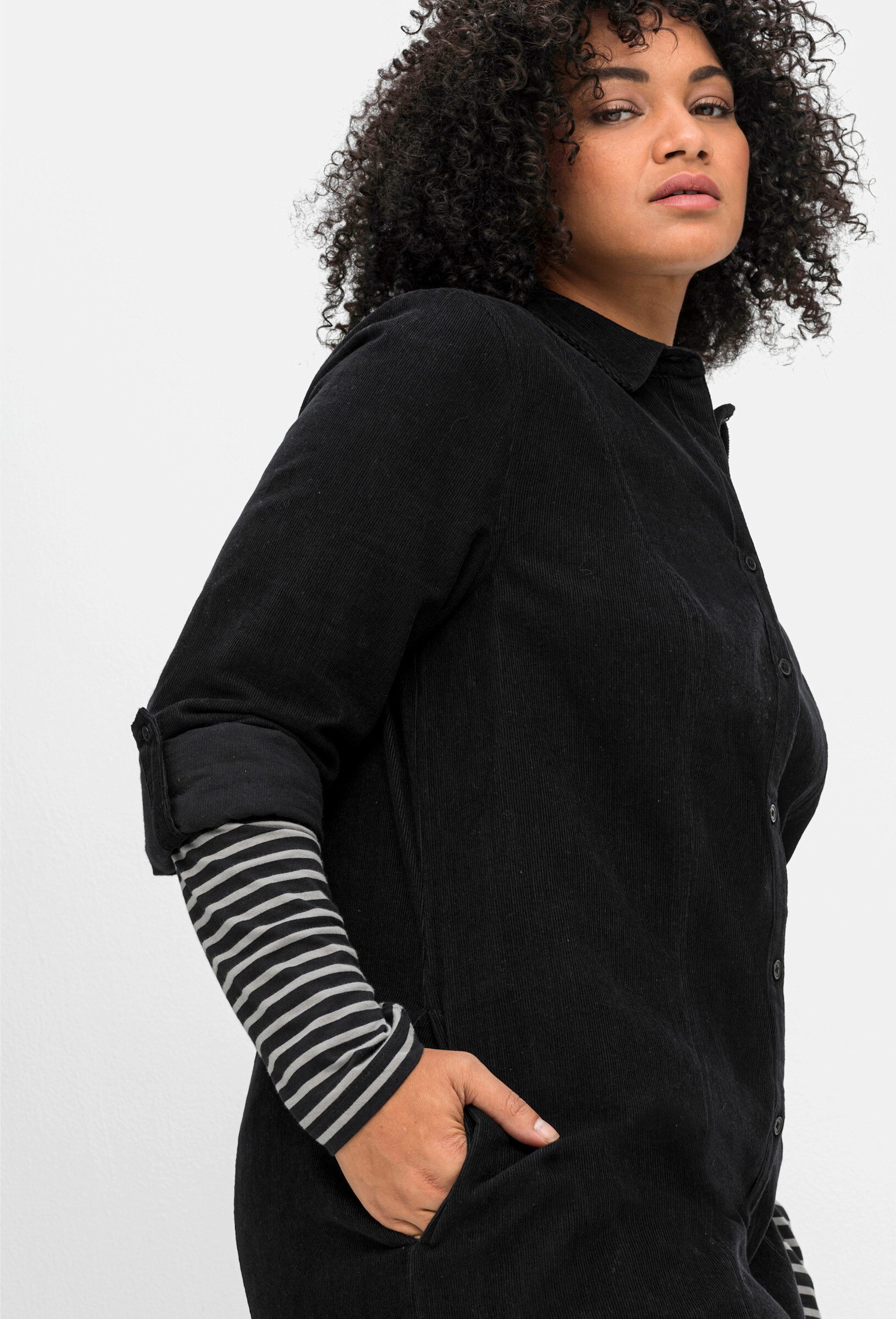 Sheego Etuikleid Hemdblusenkleid . günstig online kaufen