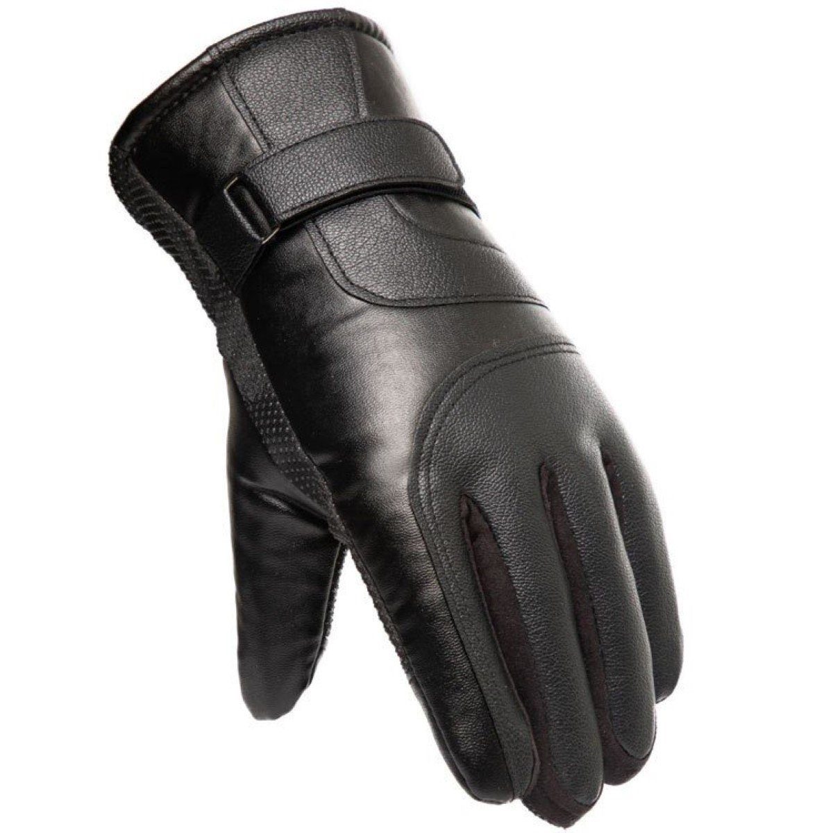 COFI 1453 Fäustlinge Isolierte Herren-Handyhandschuhe aus PU-Leder Warmhalt günstig online kaufen