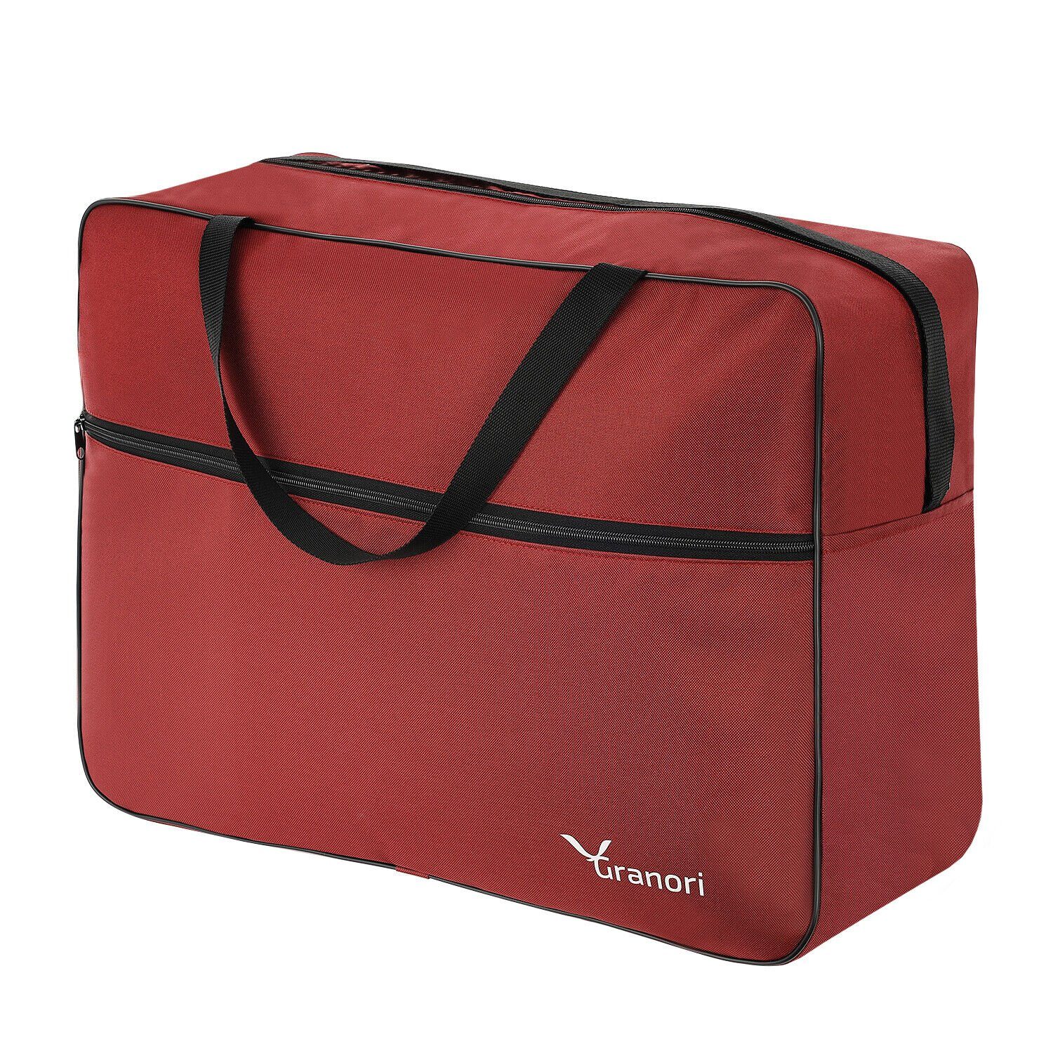viel – für leicht Rot Granori großes IATA Handgepäck 40 Fassungsvermögen), Reisetasche Empfehlungen 55x40x20 entspricht mit (über Platz Flugzeug-Kabinengepäck cm Schultergurt l &