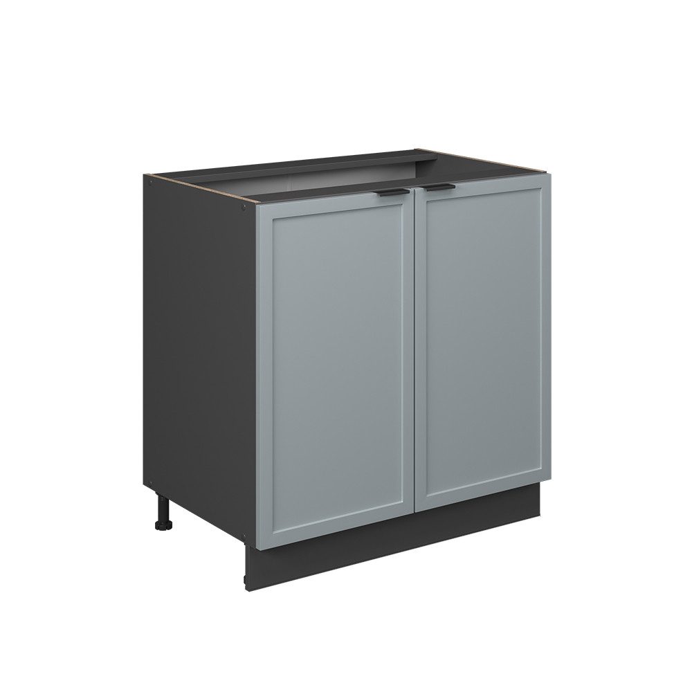 Vicco Spülenunterschrank Fame-Line, Hellblau-grau/Anthrazit, 80 cm günstig online kaufen